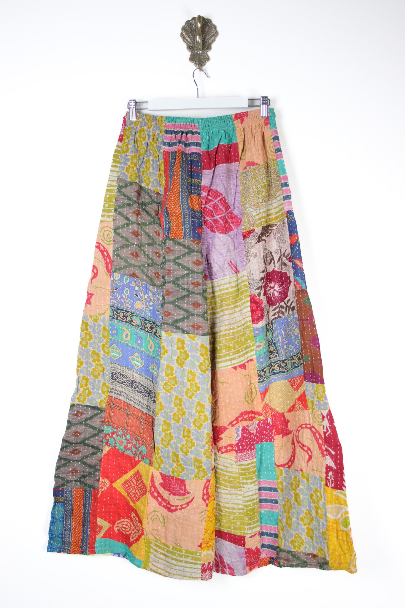 Patchwork Palazzo Pants S (14706)