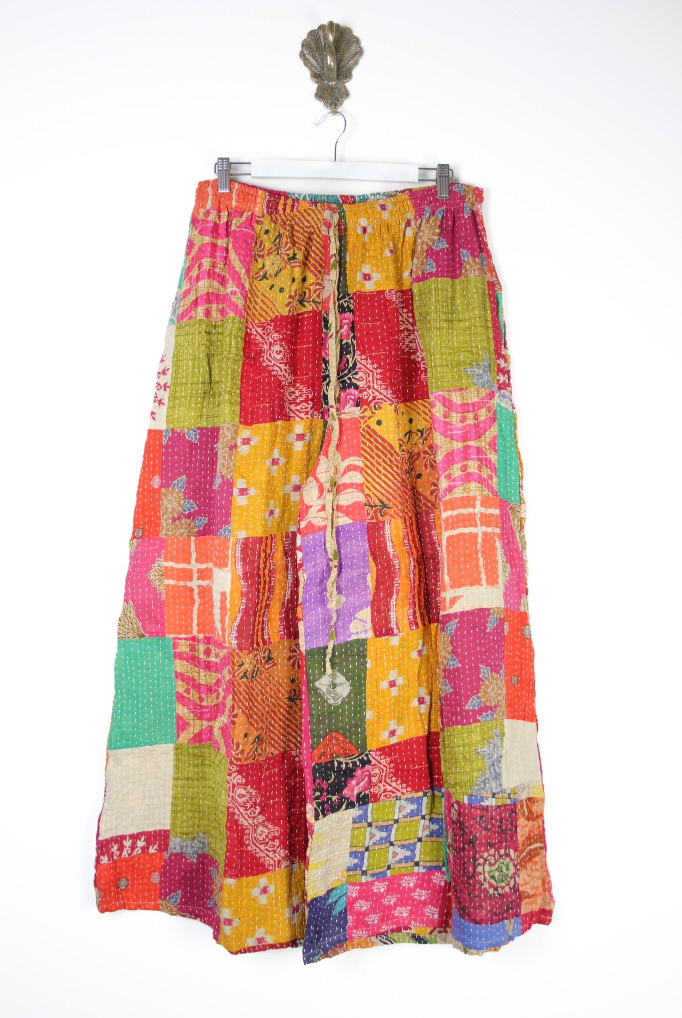 Patchwork Palazzo Pants XL (14679) PatchworkPalazzoXLRenewVintage146791 Renew Bohemian Pty Ltd