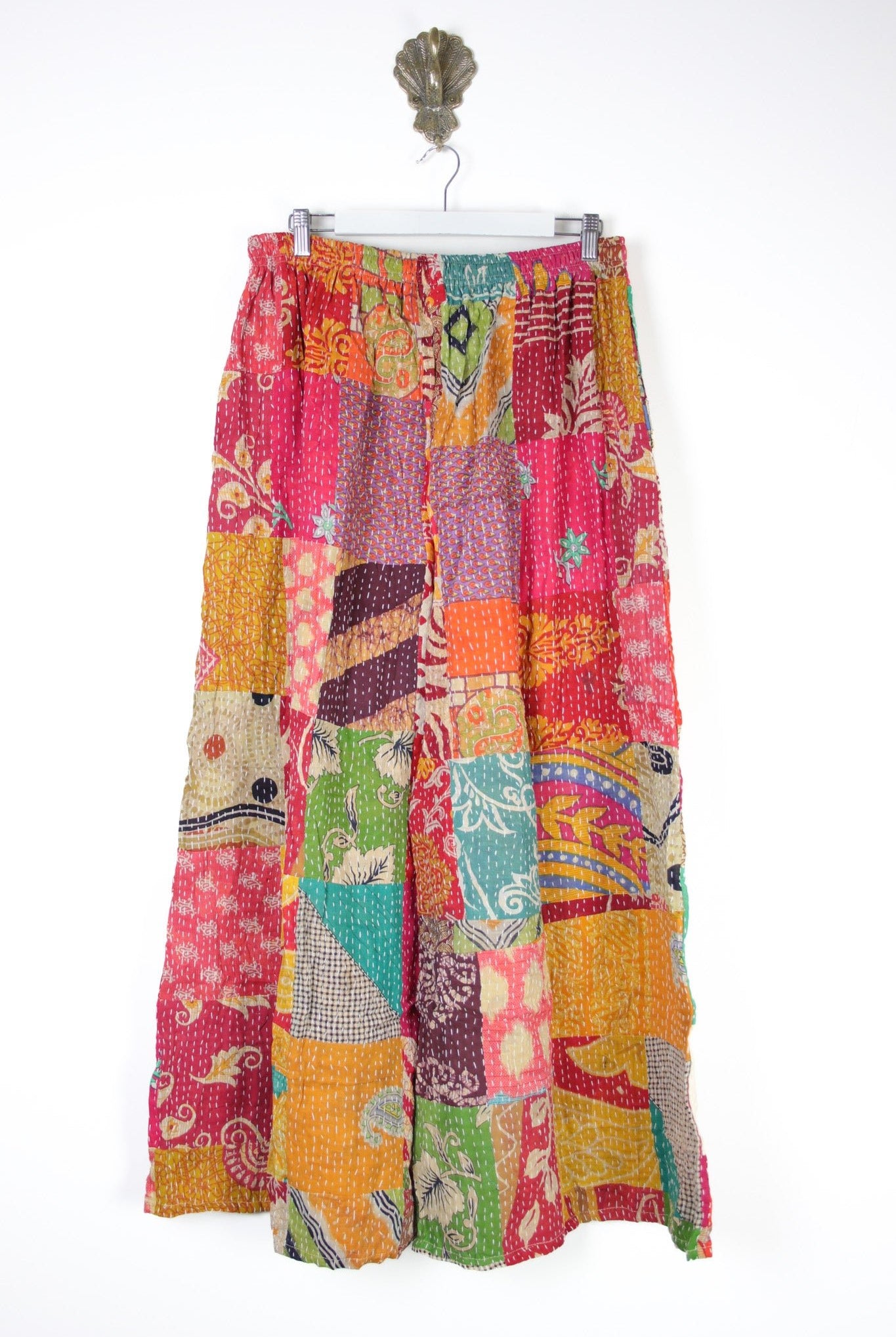 Patchwork Palazzo Pants XL (14679) PatchworkPalazzoXLRenewVintage146792 Renew Bohemian Pty Ltd