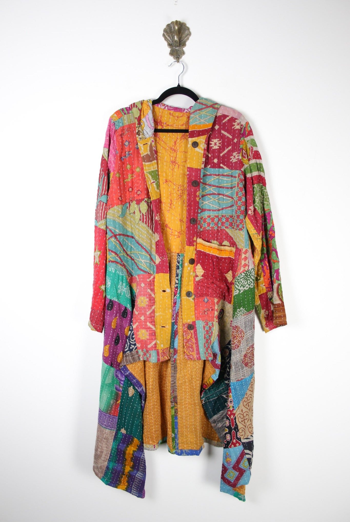 Patchwork Pixie Coat 2XL (18365) PixieCoat2_3XLRenewBohemian183651 Renew Bohemian Pty Ltd
