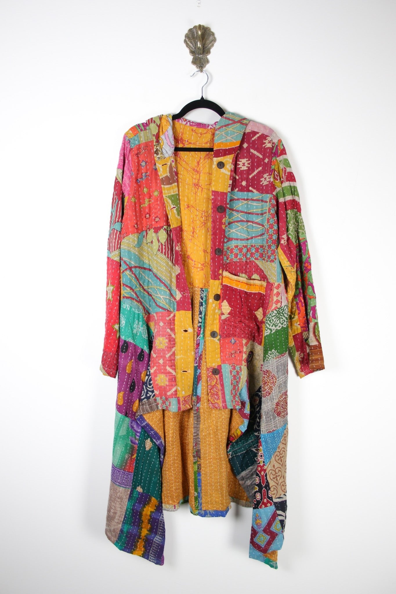Patchwork Pixie Coat 2XL (18365) PixieCoat2_3XLRenewBohemian183651 Renew Bohemian Pty Ltd