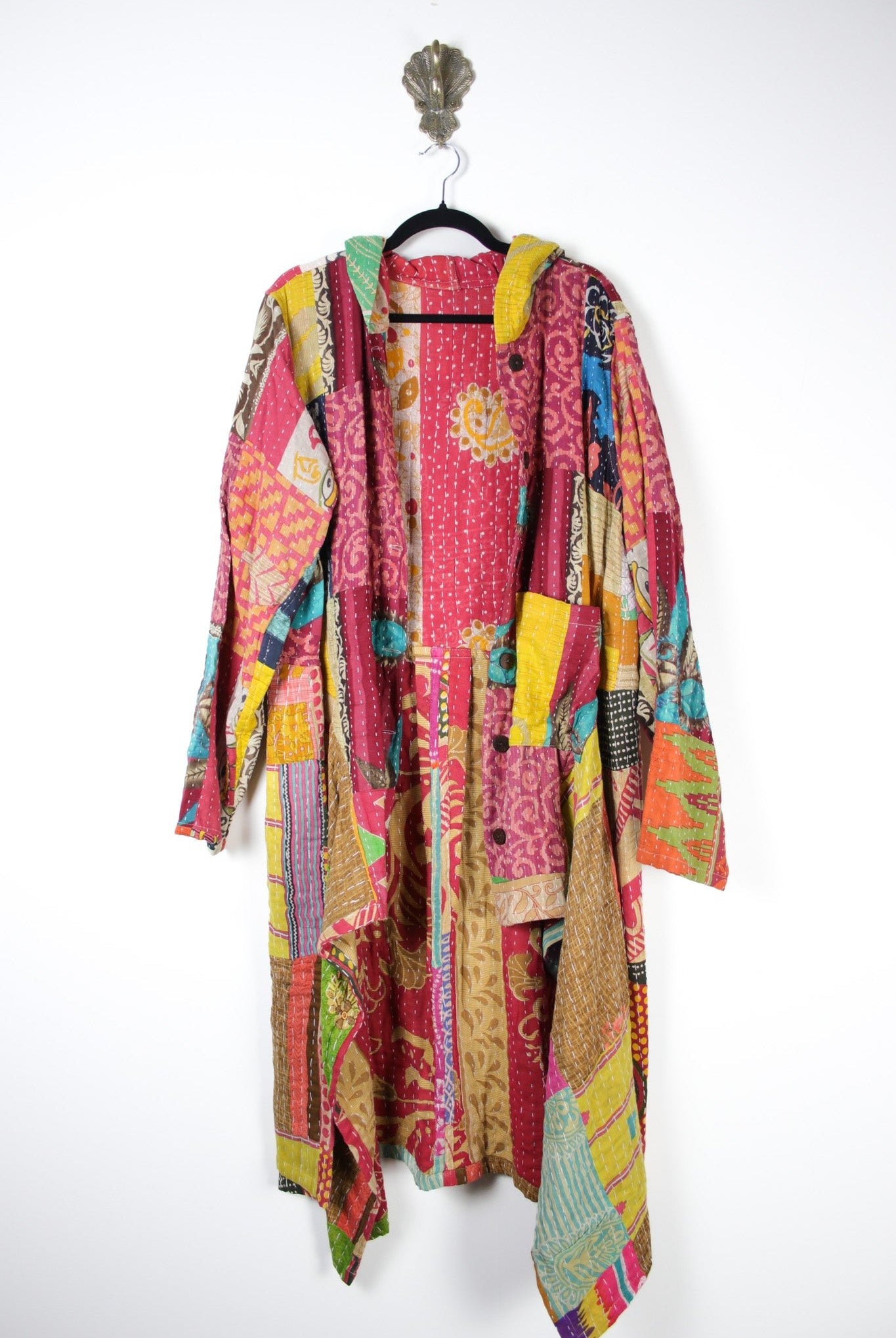 Patchwork Pixie Coat 2XL (19986) PixieCoat2_3XLRenewBohemian199861 Renew Bohemian Pty Ltd