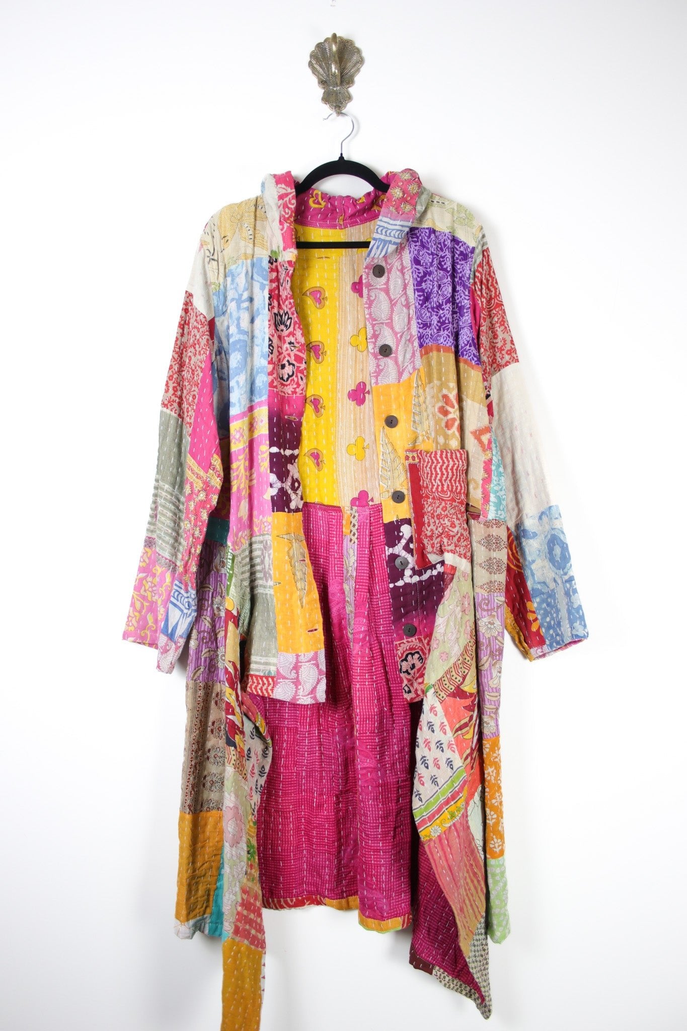 Patchwork Pixie Coat 2XL (19990) PixieCoat2_3XLRenewBohemian199901 Renew Bohemian Pty Ltd