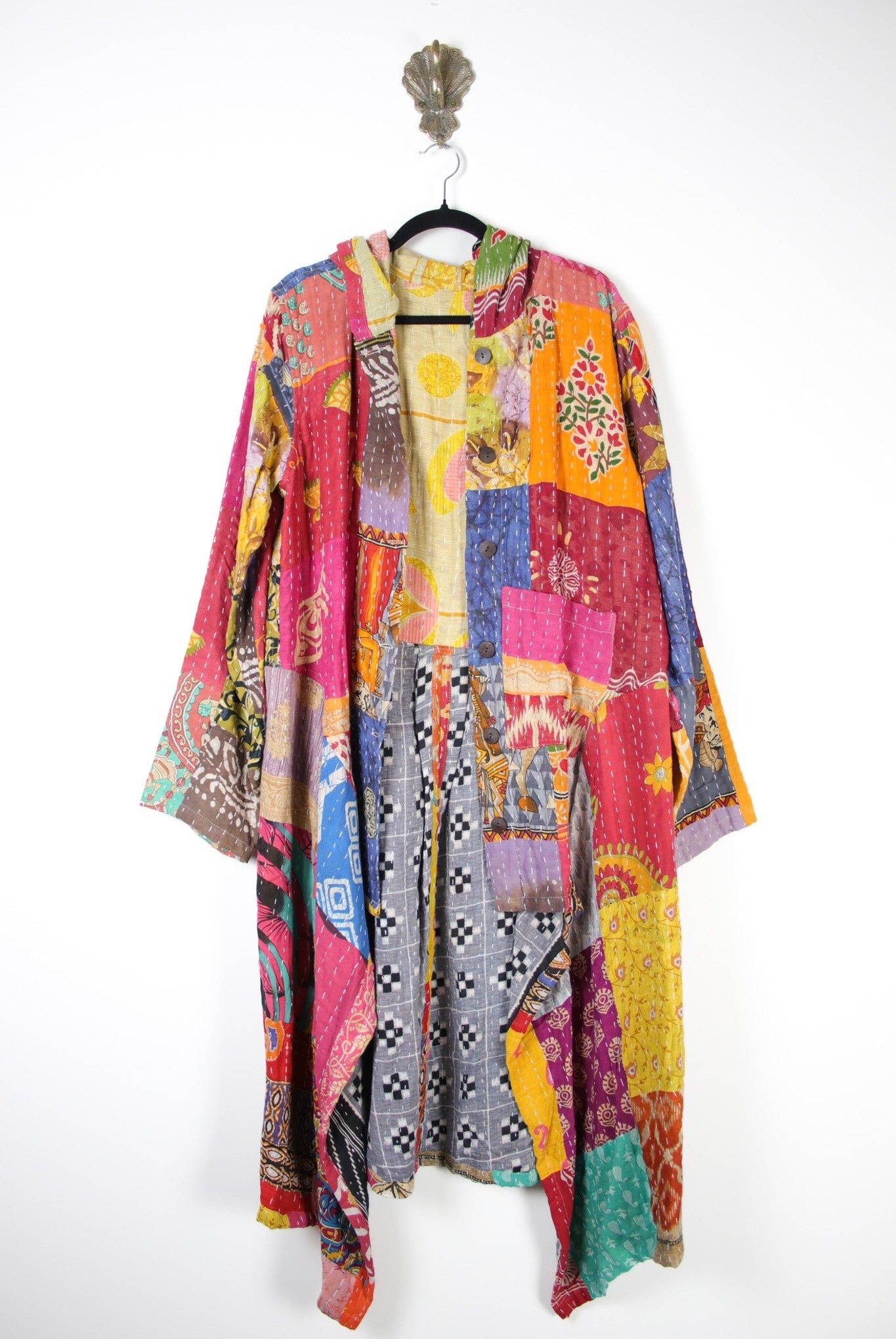 Patchwork Pixie Coat 2XL (19991) PixieCoat2_3XLRenewBohemian199911 Renew Bohemian Pty Ltd