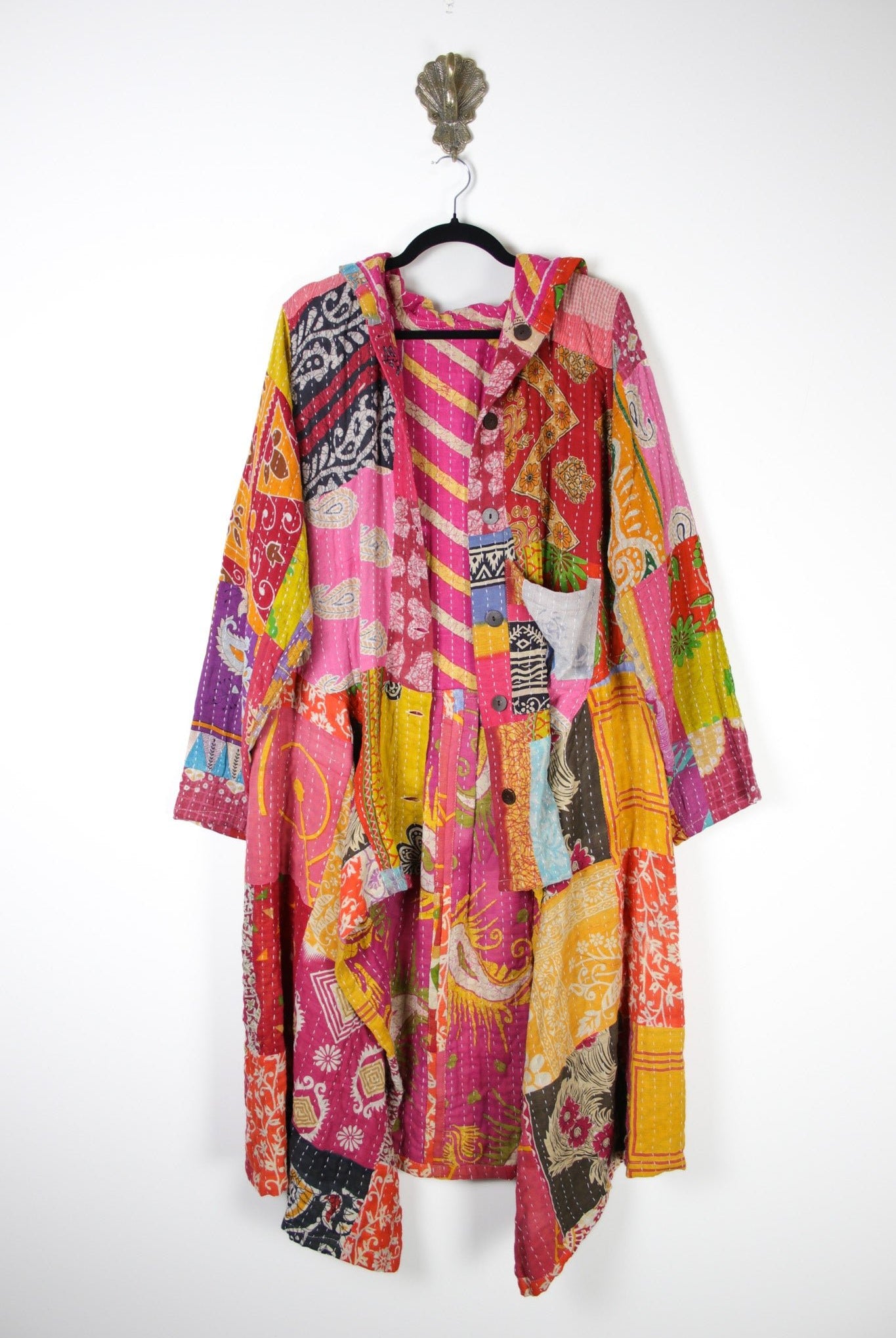 Patchwork Pixie Coat L/XL (18349) PixieCoatL_XLRenewBohemian183491 Renew Bohemian Pty Ltd