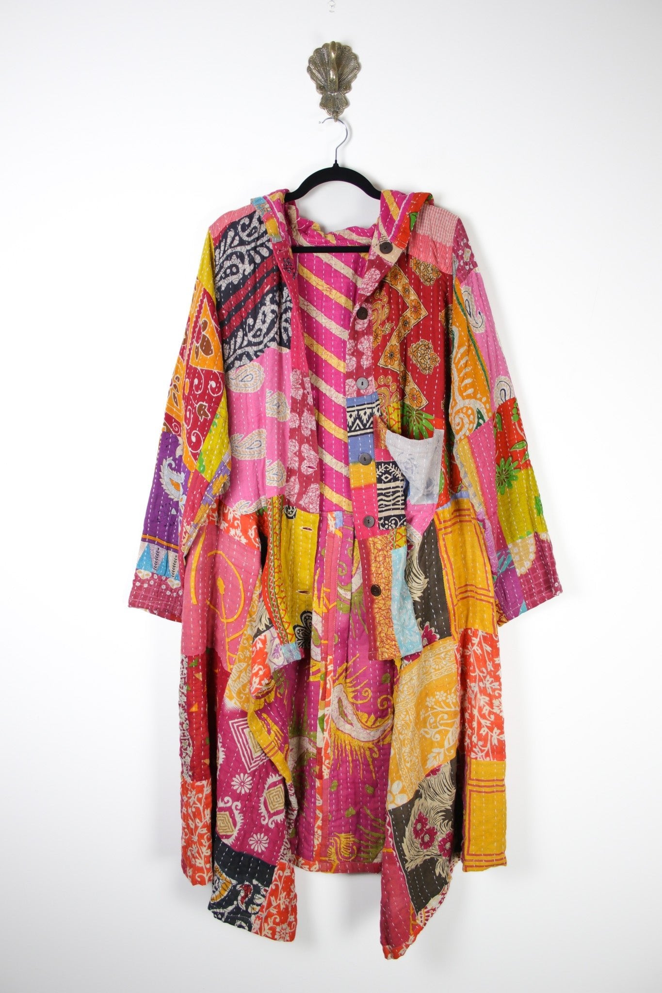 Patchwork Pixie Coat L/XL (18349) PixieCoatL_XLRenewBohemian183491 Renew Bohemian Pty Ltd