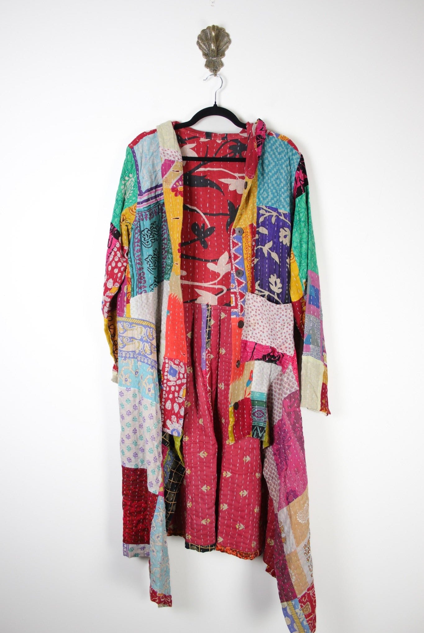 Patchwork Pixie Coat L/XL (18353) PixieCoatL_XLRenewBohemian183531 Renew Bohemian Pty Ltd
