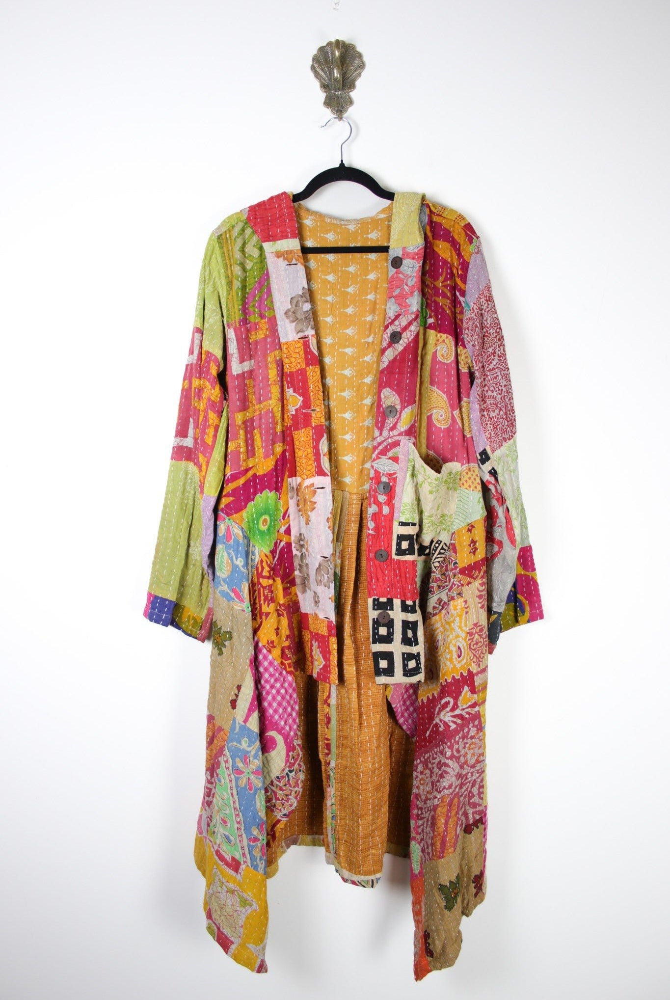 Patchwork Pixie Coat L/XL (18354) PixieCoatL_XLRenewBohemian183541 Renew Bohemian Pty Ltd