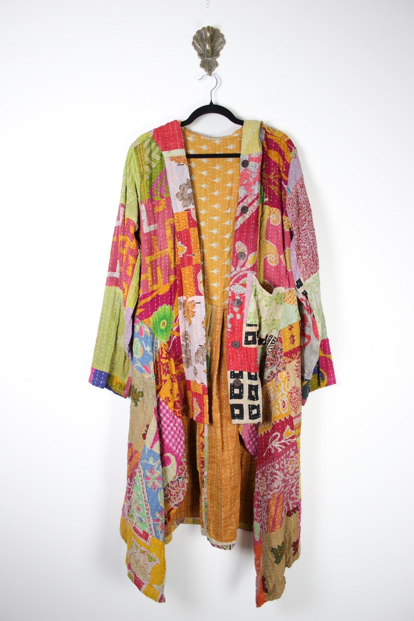 Patchwork Pixie Coat L/XL (18354) PixieCoatL_XLRenewBohemian183541 Renew Bohemian Pty Ltd