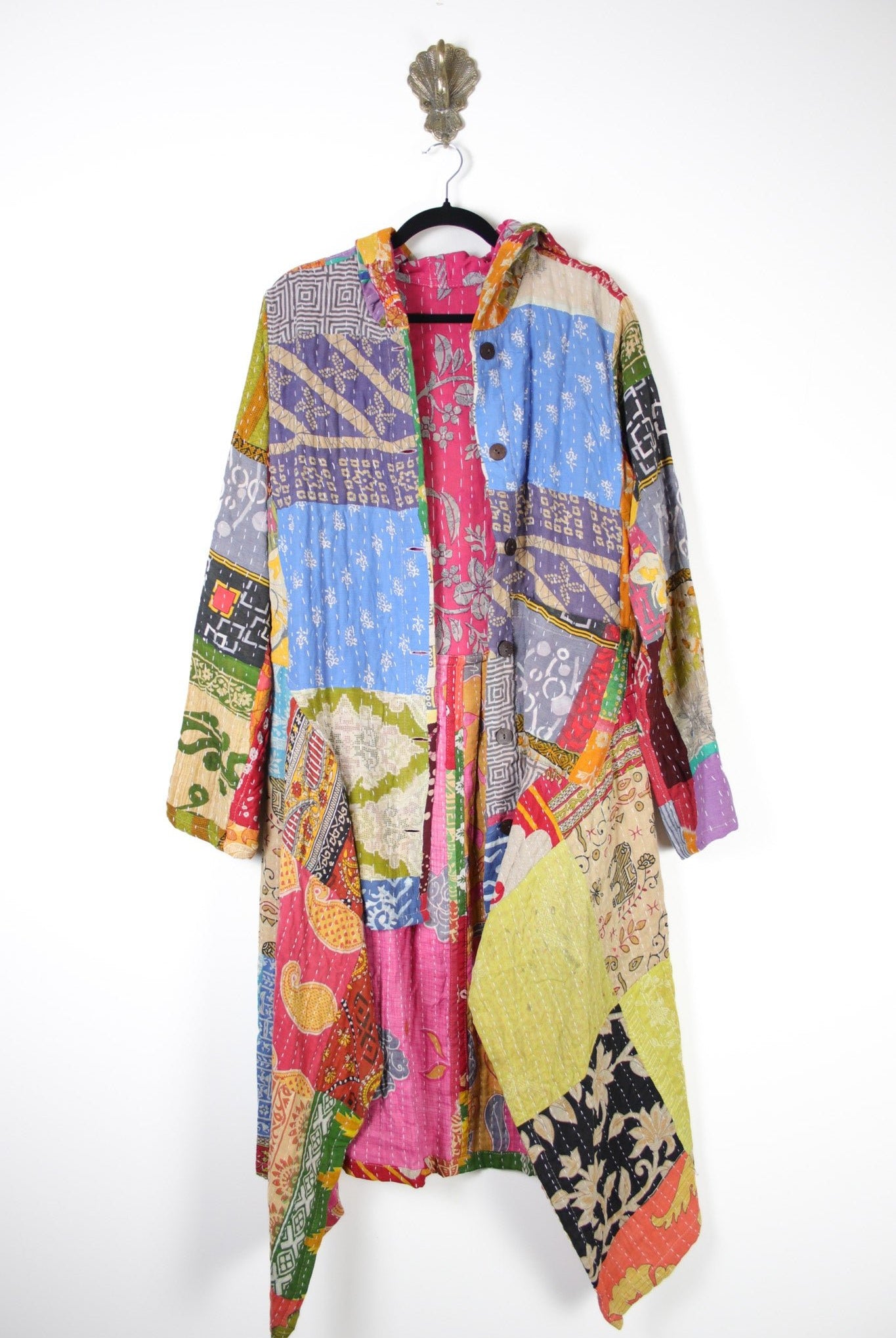 Patchwork Pixie Coat L/XL (19976) PixieCoatL_XLRenewBohemian199761 Renew Bohemian Pty Ltd