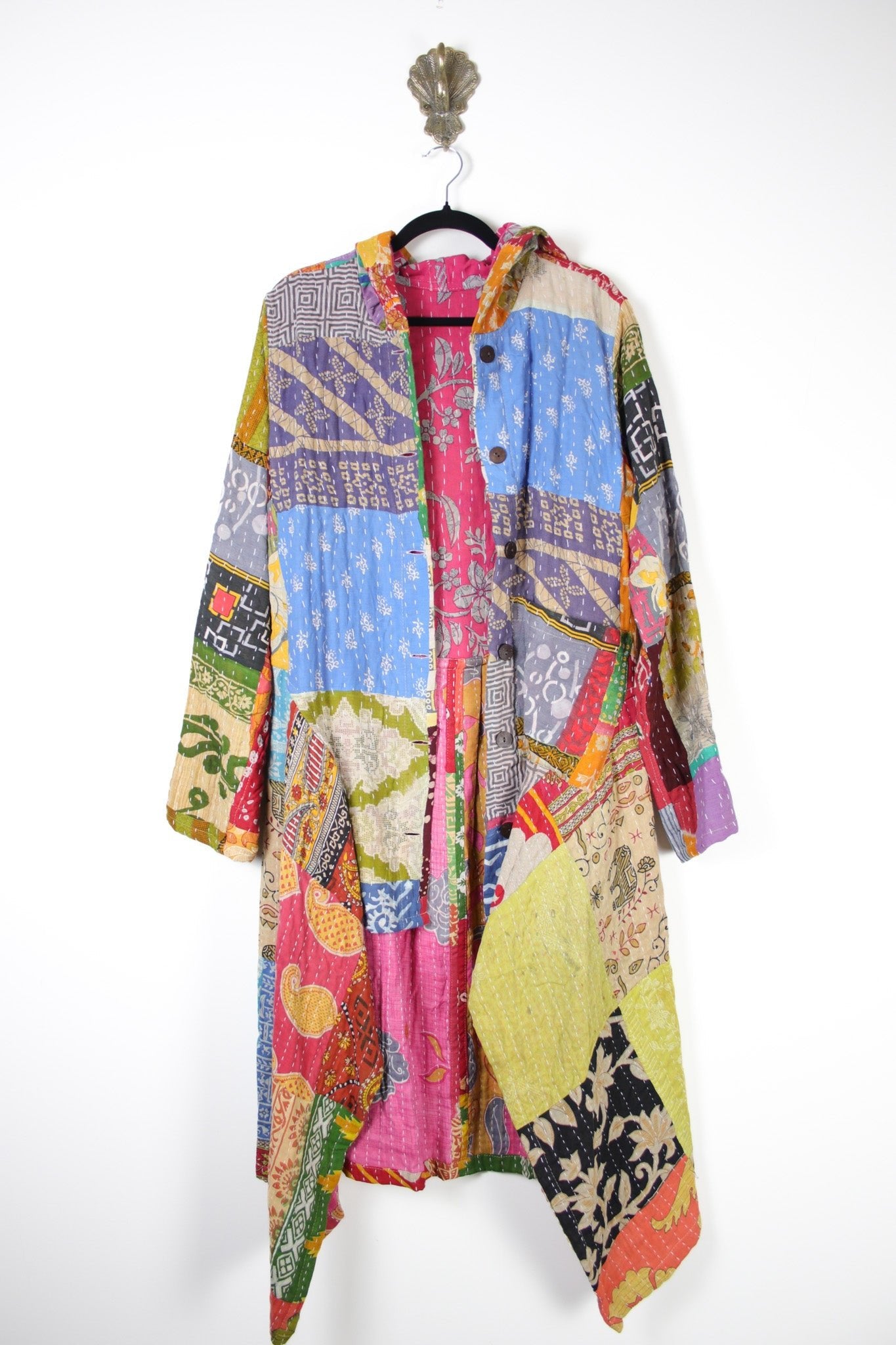 Patchwork Pixie Coat L/XL (19976) PixieCoatL_XLRenewBohemian199761 Renew Bohemian Pty Ltd