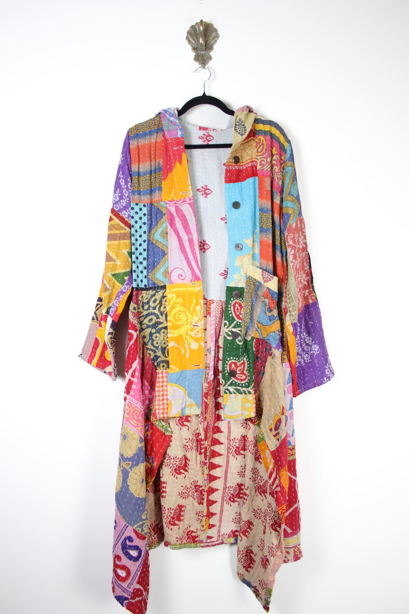 Patchwork Pixie Coat L/XL (19978) PixieCoatL_XLRenewBohemian199781 Renew Bohemian Pty Ltd