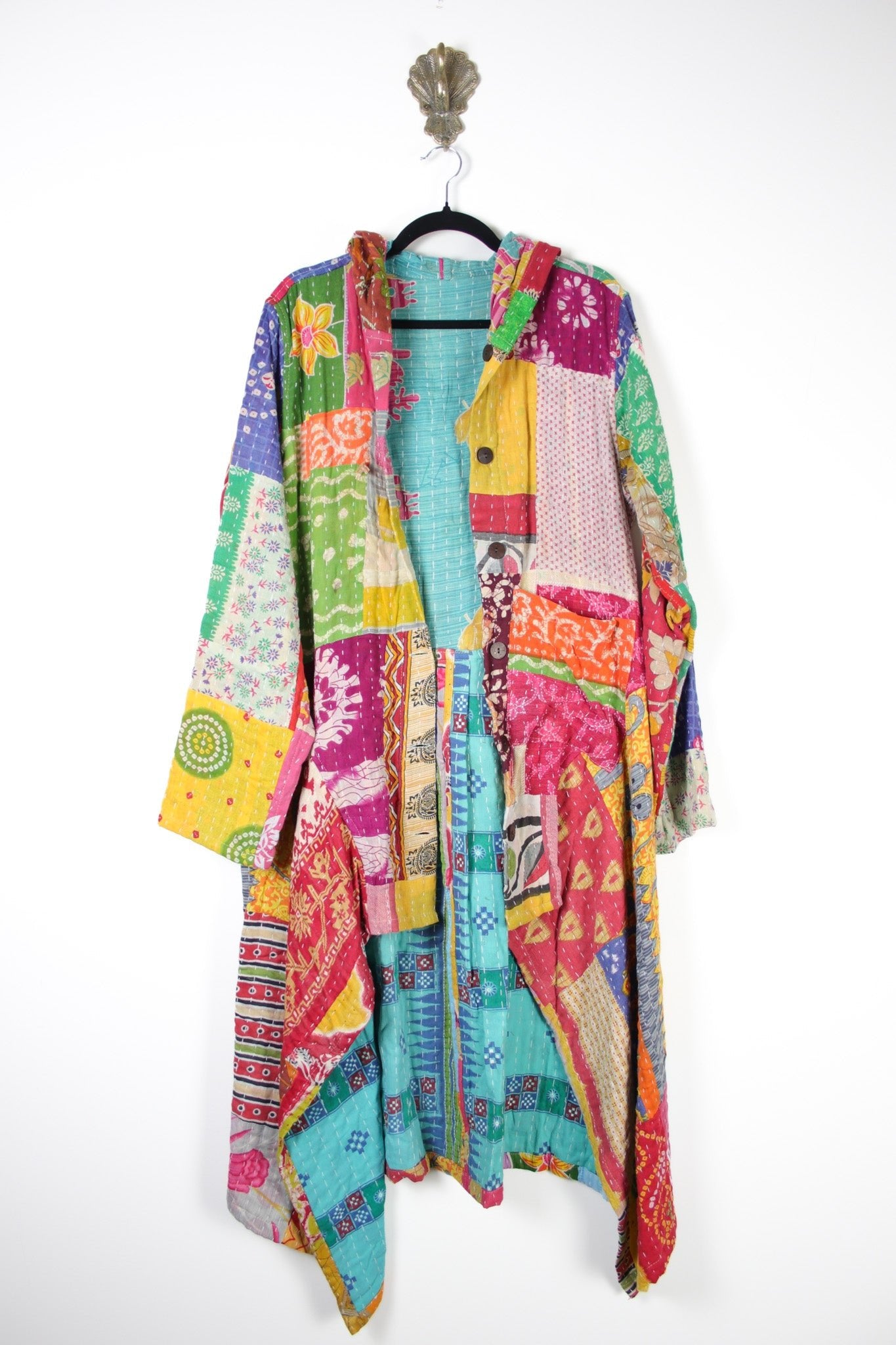 Patchwork Pixie Coat L/XL (19979) PixieCoatL_XLRenewBohemian199791 Renew Bohemian Pty Ltd
