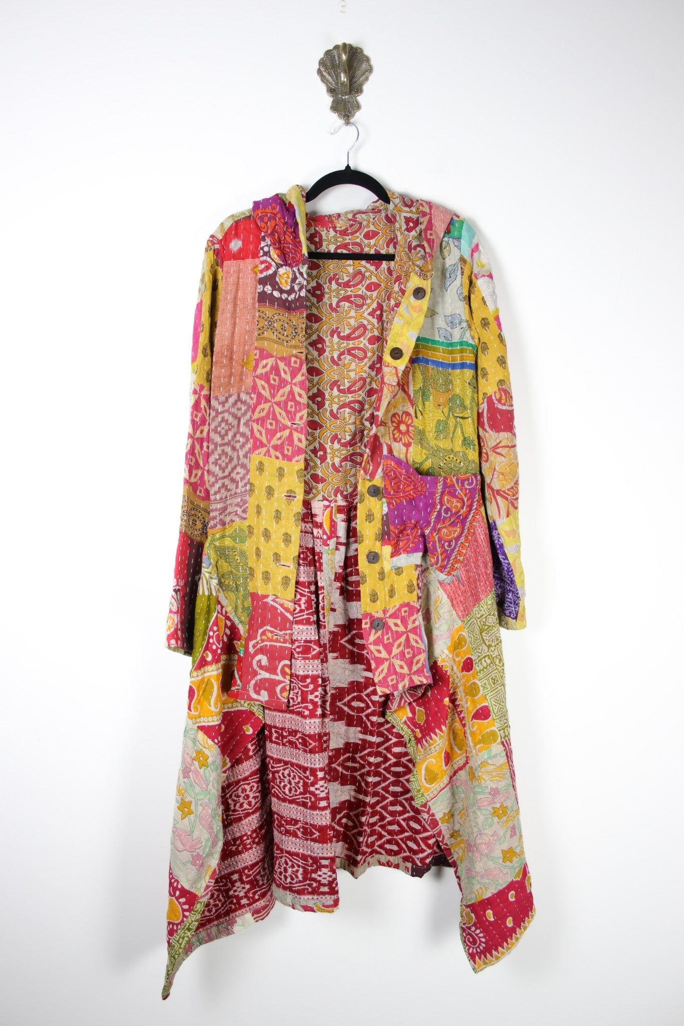 Patchwork Pixie Coat S/M (18337) PixieCoatS_MRenewBohemian183371 Renew Bohemian Pty Ltd