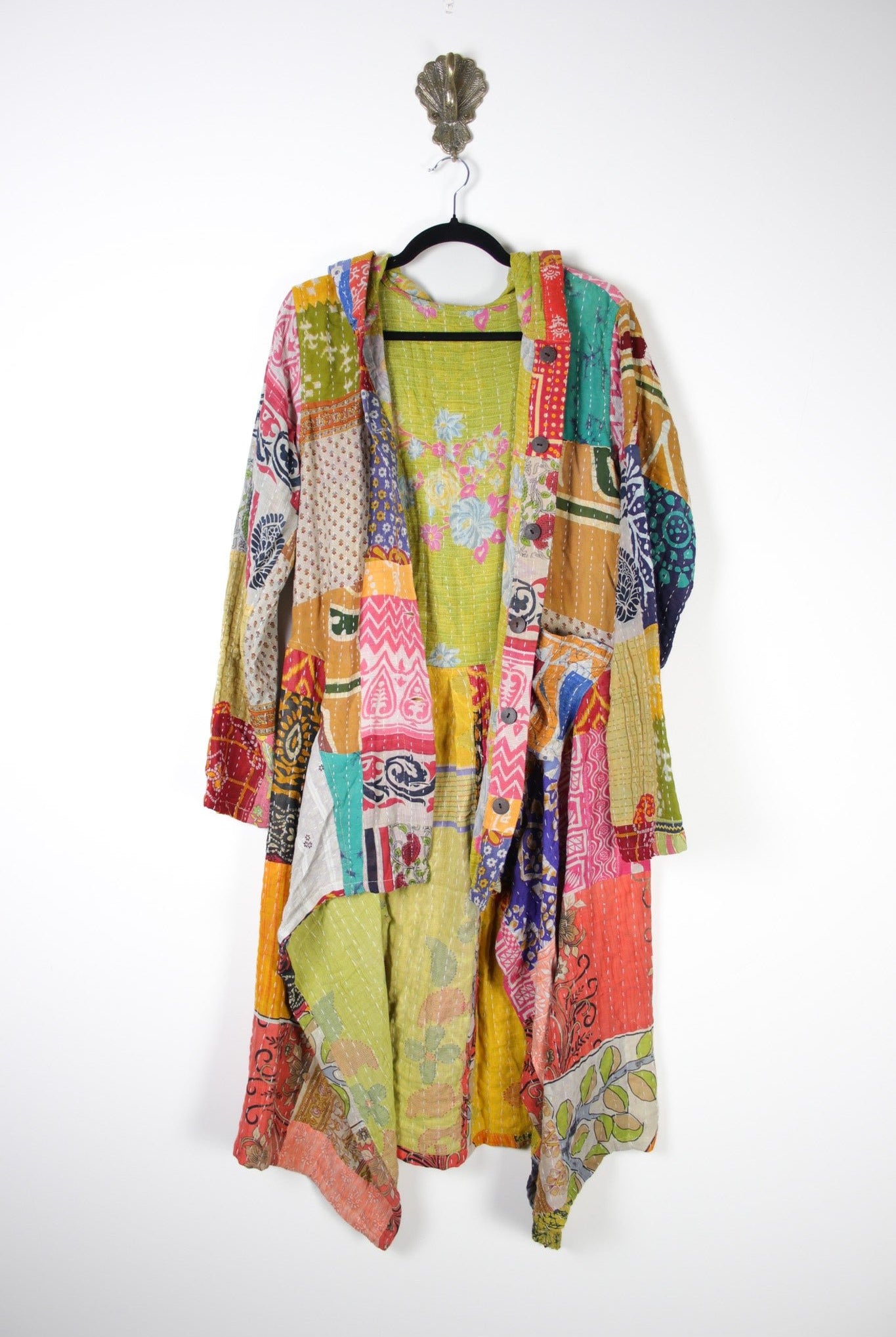 Patchwork Pixie Coat S/M (18340) PixieCoatS_MRenewBohemian183401 Renew Bohemian Pty Ltd
