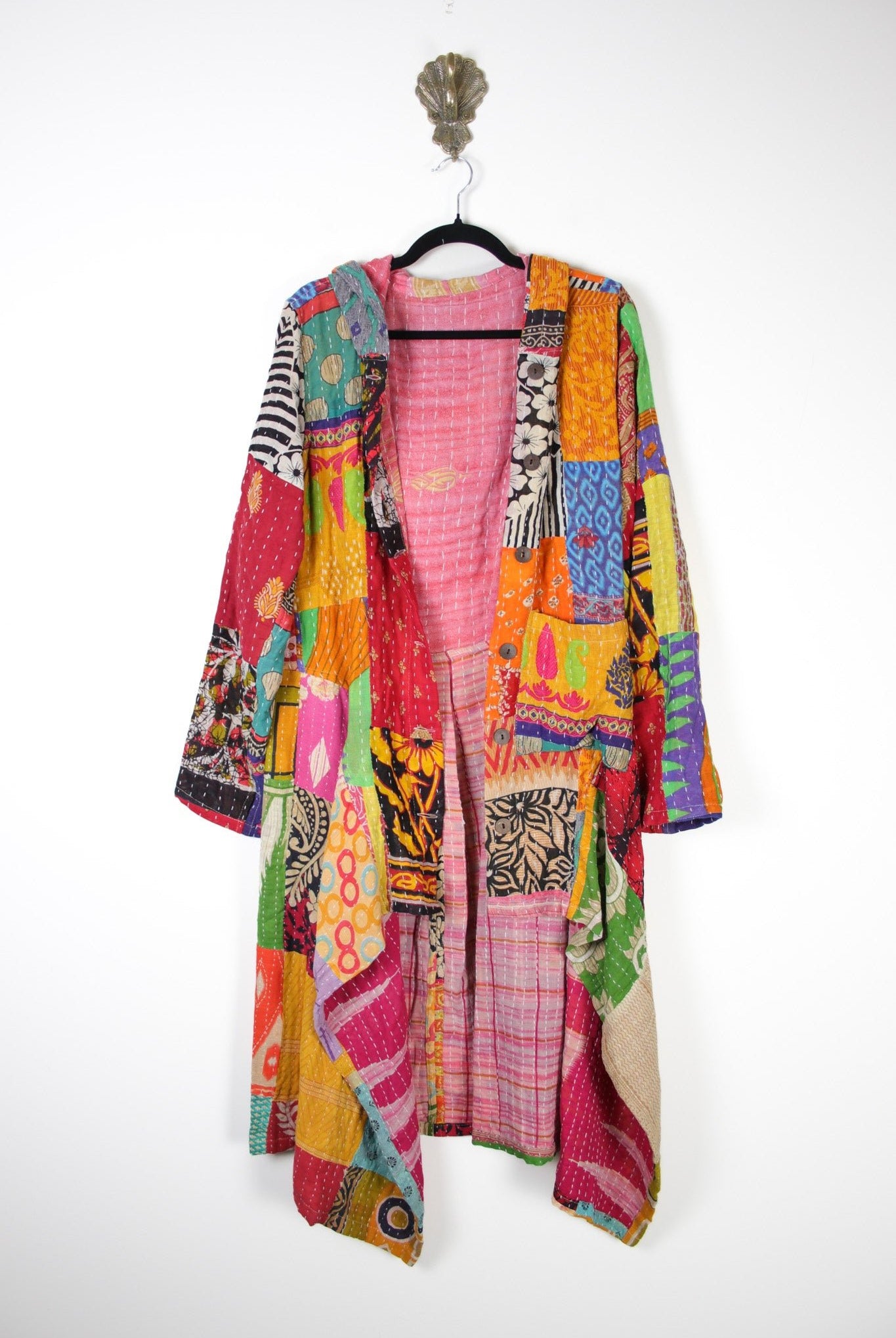 Patchwork Pixie Coat S/M (18342) PixieCoatS_MRenewBohemian183421 Renew Bohemian Pty Ltd