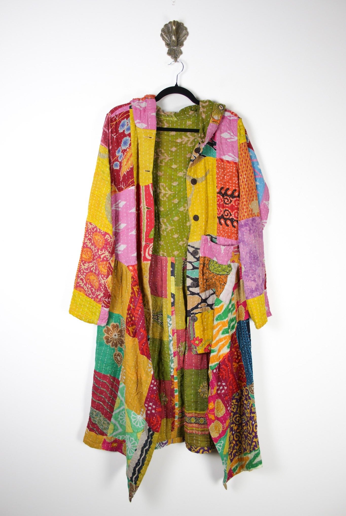 Patchwork Pixie Coat S/M (18345) PixieCoatS_MRenewBohemian183451 Renew Bohemian Pty Ltd