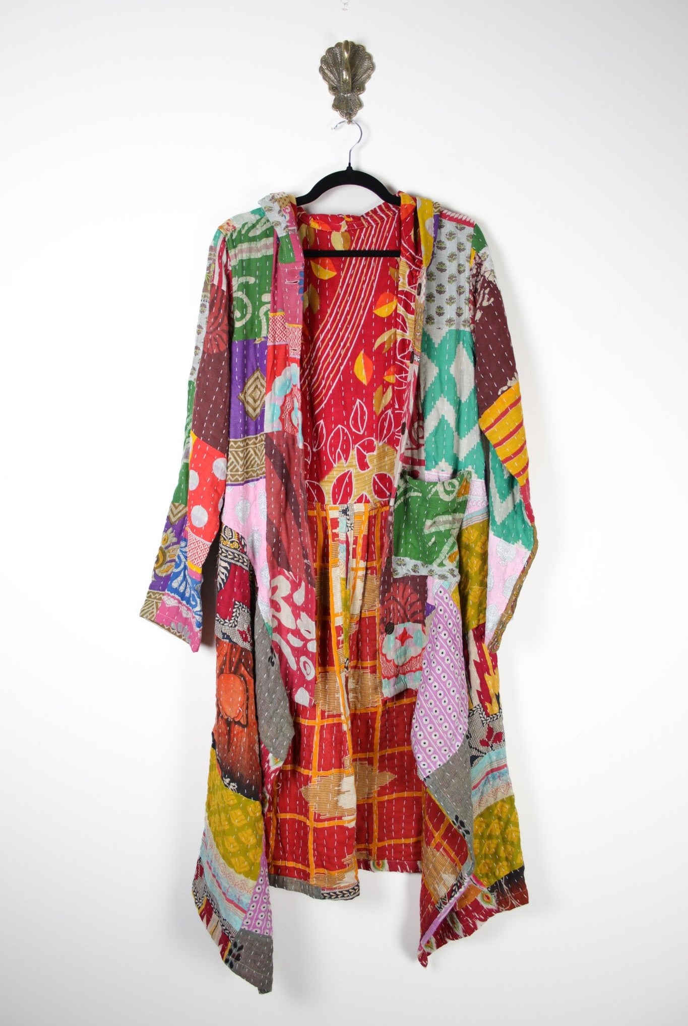 Patchwork Pixie Coat S/M (18346) PixieCoatS_MRenewBohemian183461 Renew Bohemian Pty Ltd