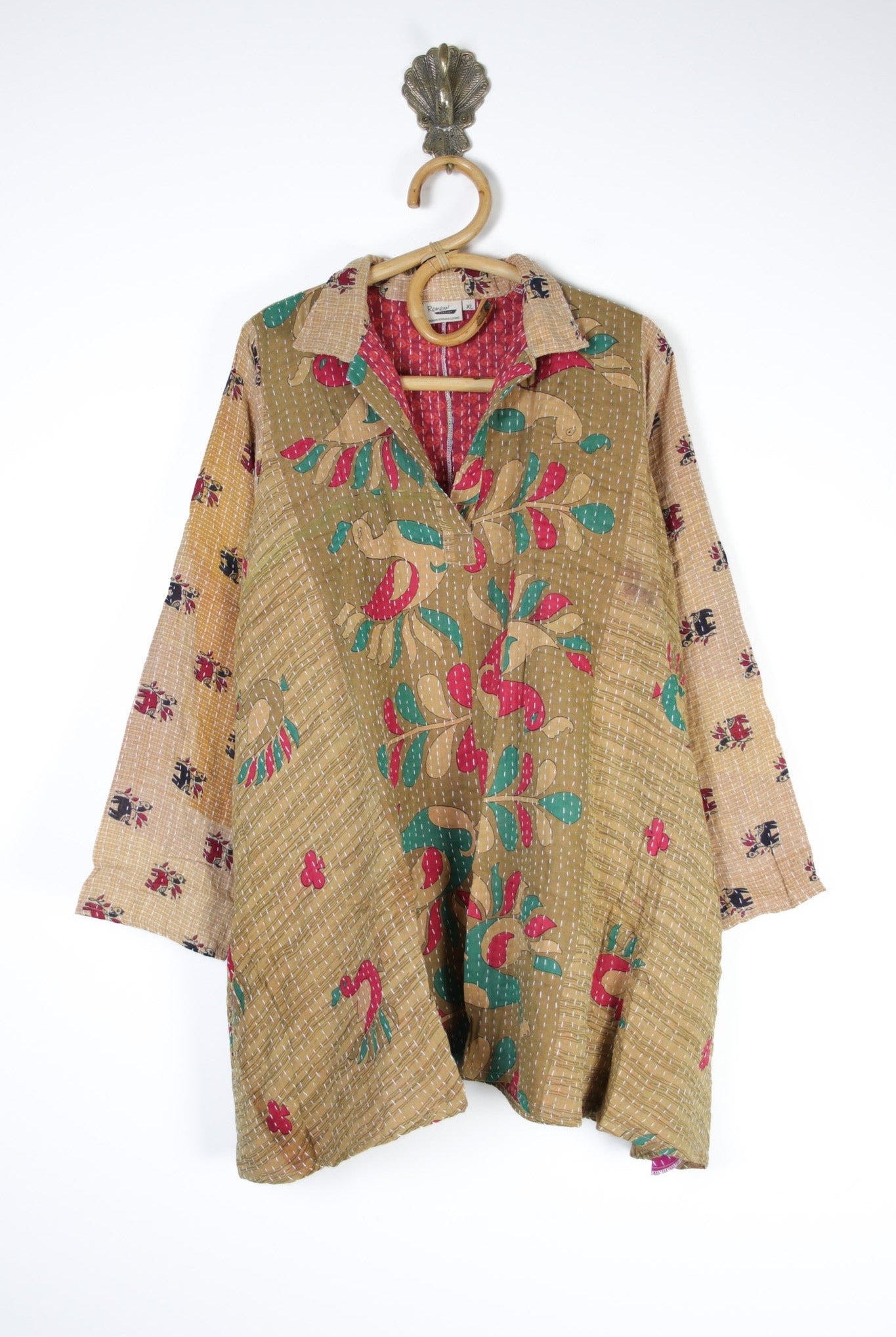 Poppy Kantha Tunic 2XL (12583) PoppyTunic2XLRenewVintage125831 Renew Bohemian Pty Ltd