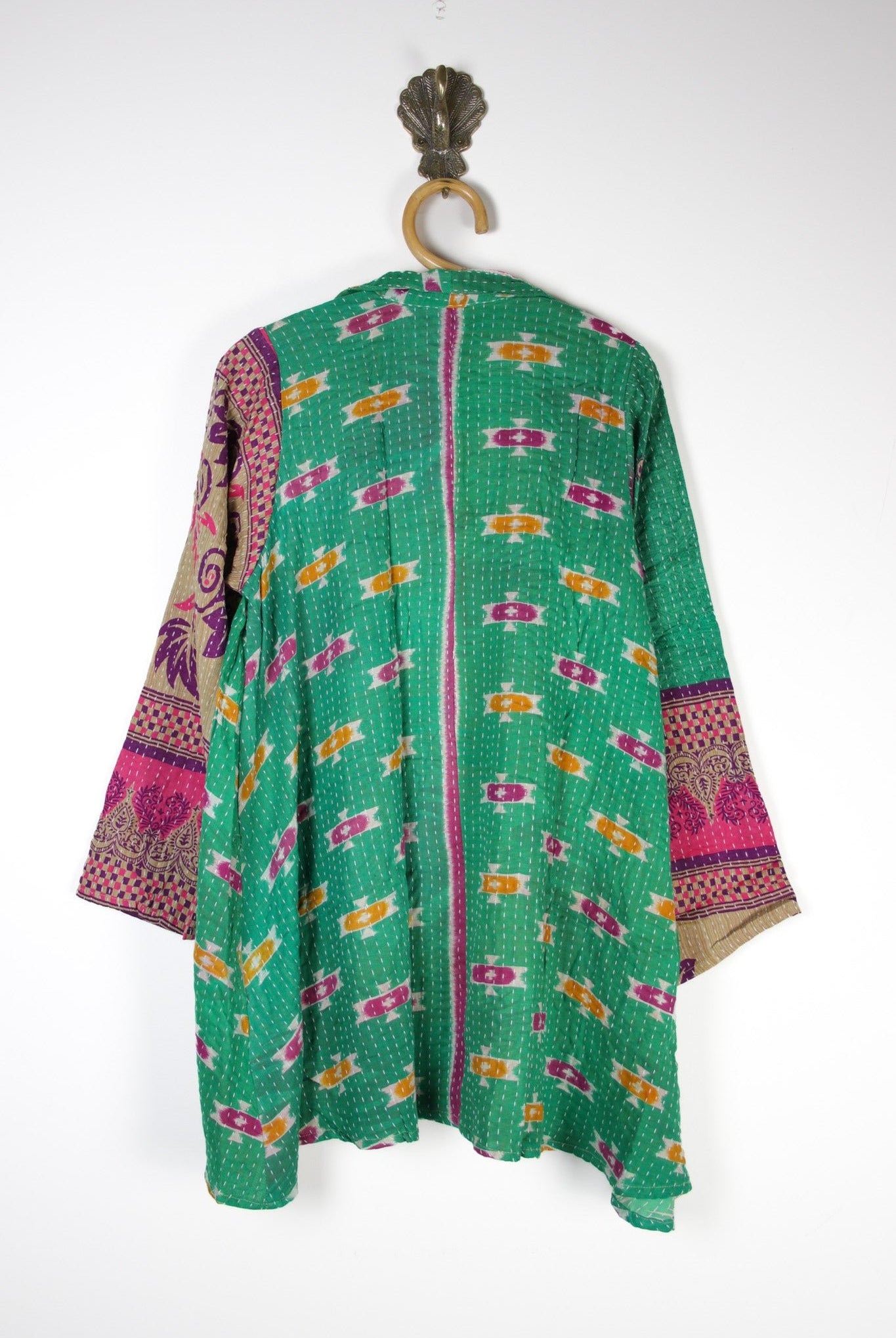 Poppy Kantha Tunic L (15353) PoppyTunicLRenewVintage153532 Renew Bohemian Pty Ltd