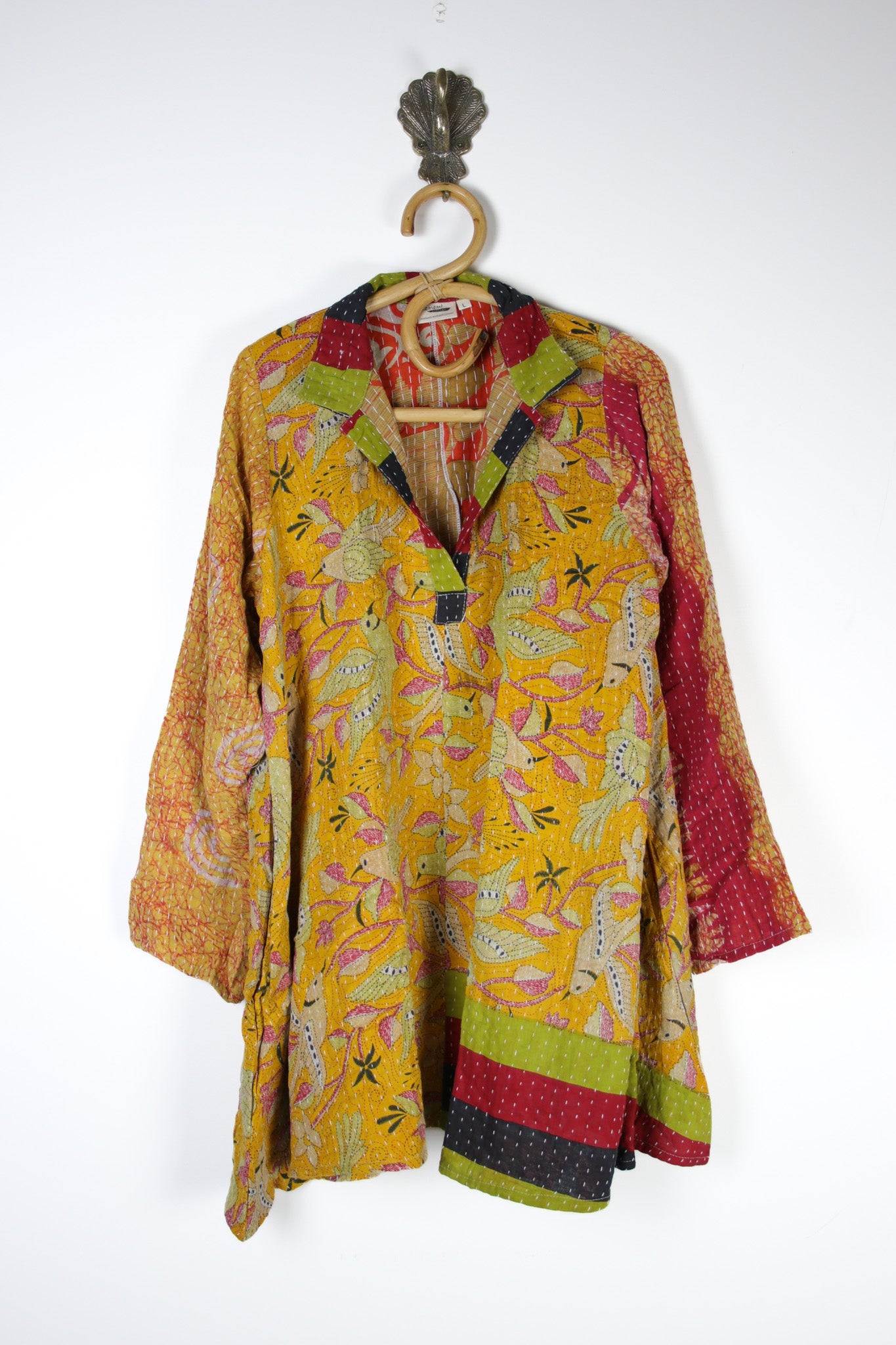 Poppy Kantha Tunic L (15358)