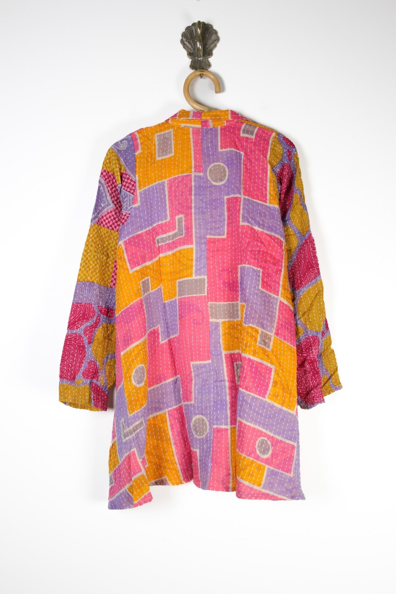 Poppy Kantha Tunic M (12615) PoppyTunicMRenewVintage126152 Renew Bohemian Pty Ltd