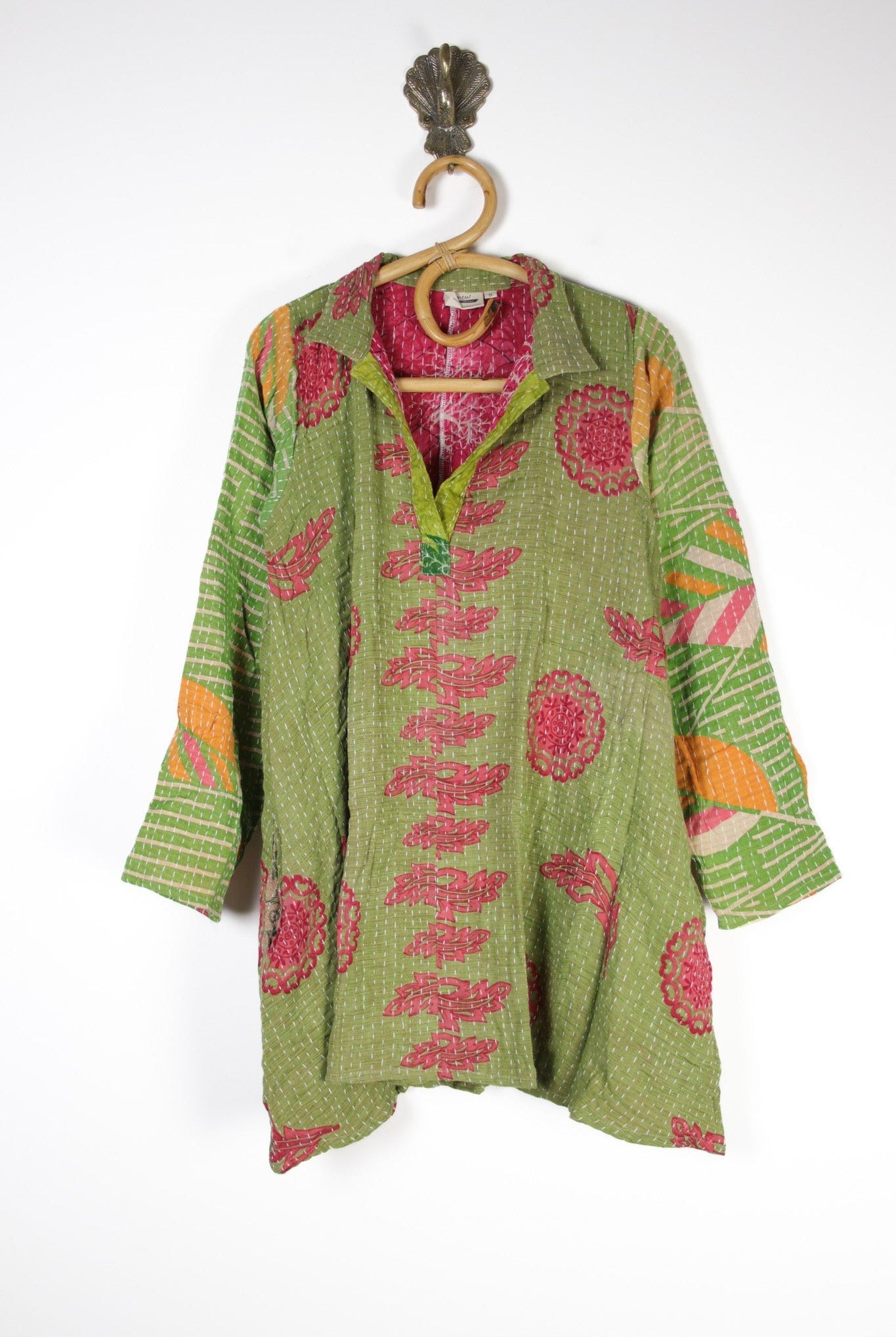 Poppy Kantha Tunic S (12640) PoppyTunicSRenewVintage126401 Renew Bohemian Pty Ltd