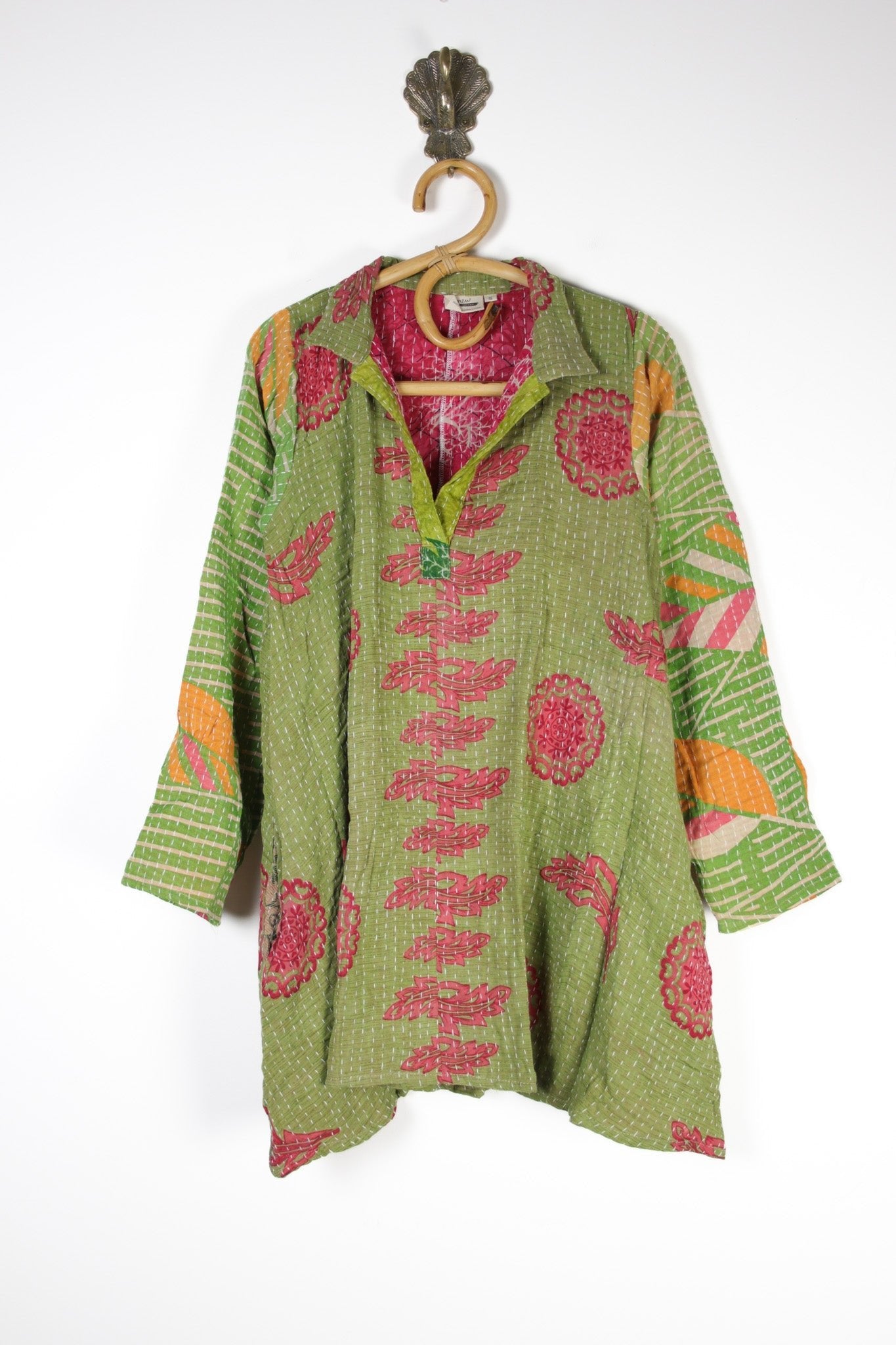 Poppy Kantha Tunic S (12640) PoppyTunicSRenewVintage126401 Renew Bohemian Pty Ltd