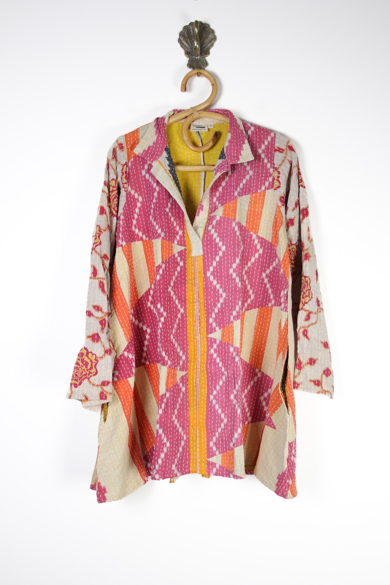 Poppy Kantha Tunic S (12648) PoppyTunicSRenewVintage126481 Renew Bohemian Pty Ltd
