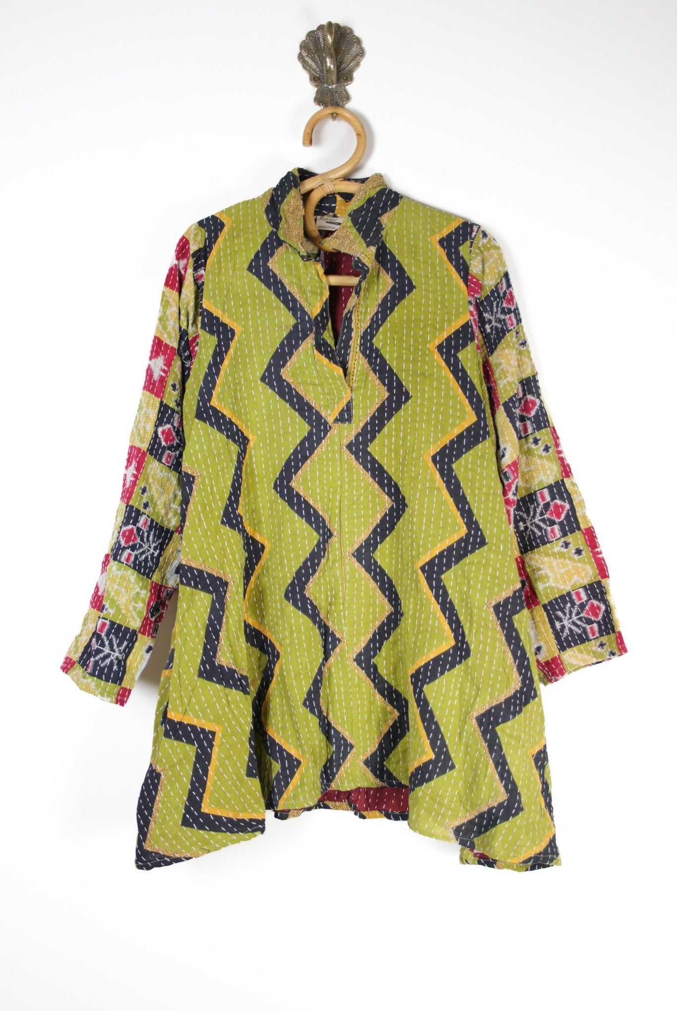 Poppy Kantha Tunic S (12649) PoppyTunicSRenewVintage126491 Renew Bohemian Pty Ltd