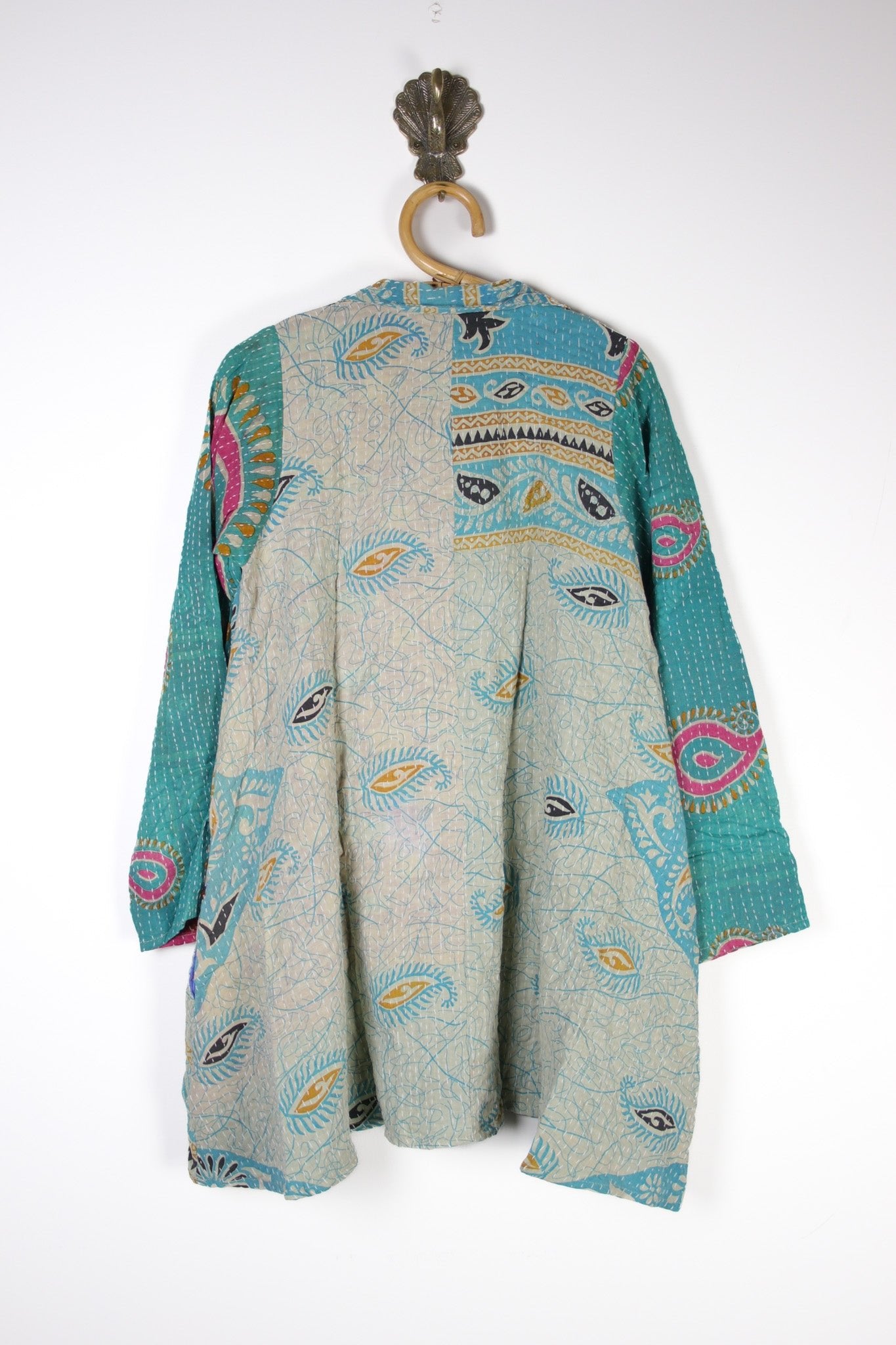 Poppy Kantha Tunic S (15337) PoppyTunicSRenewVintage153372 Renew Bohemian Pty Ltd