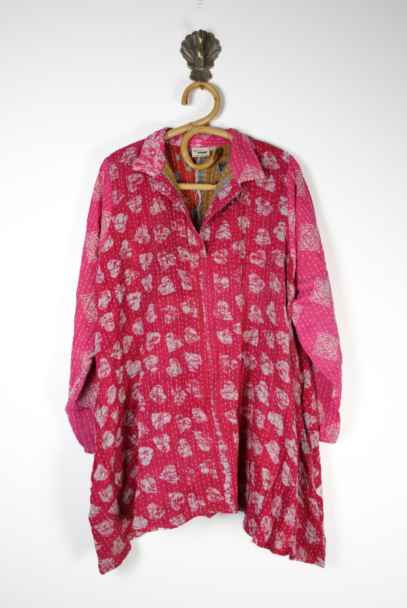 Poppy Kantha Tunic XL (15366) PoppyTunicXLRenewVintage153661 Renew Bohemian Pty Ltd