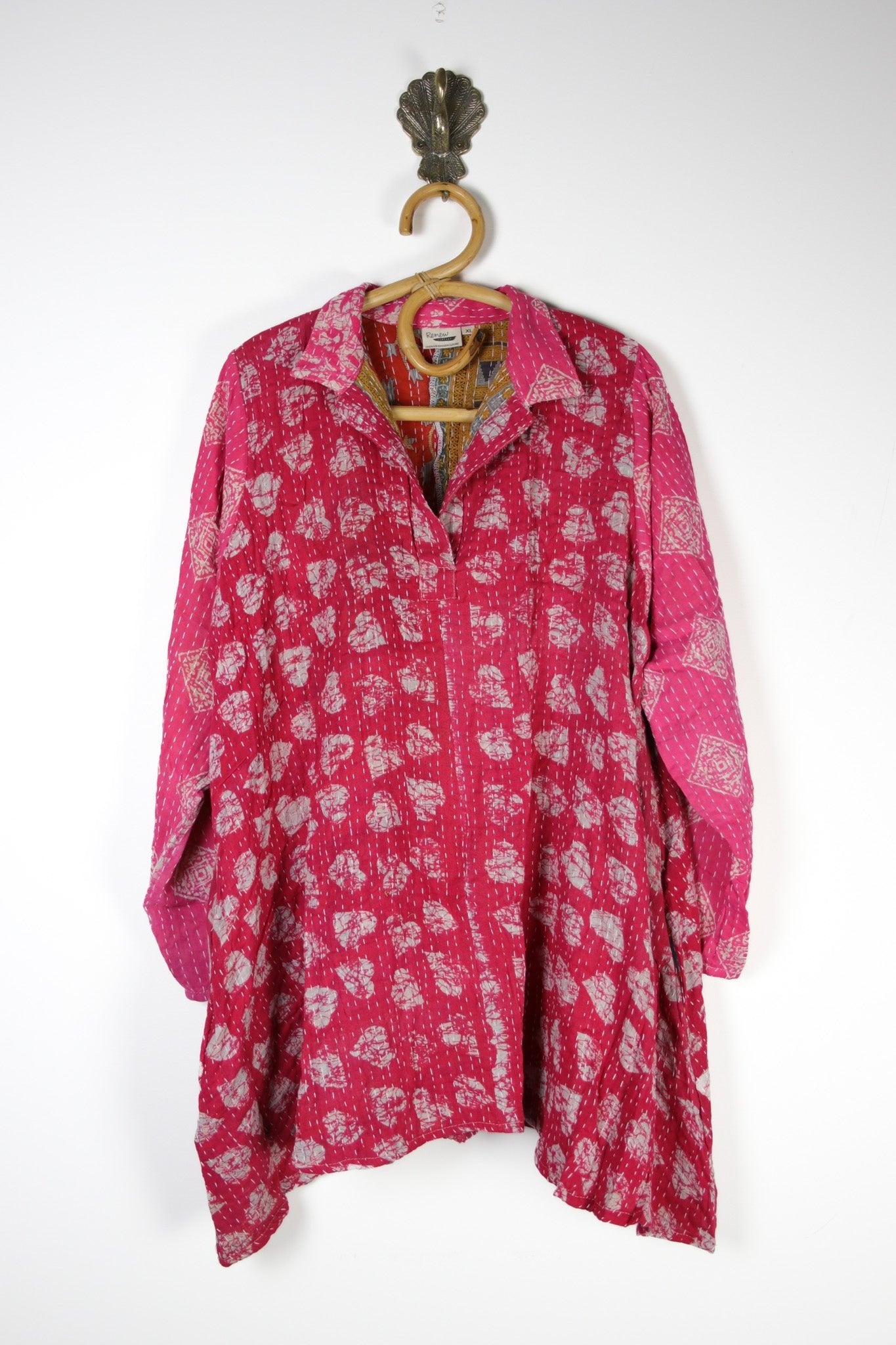Poppy Kantha Tunic XL (15366) PoppyTunicXLRenewVintage153661 Renew Bohemian Pty Ltd