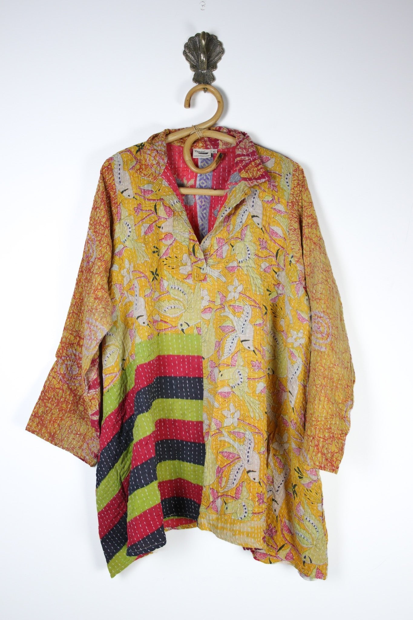 Poppy Kantha Tunic XL (15367) PoppyTunicXLRenewVintage153671 Renew Bohemian Pty Ltd