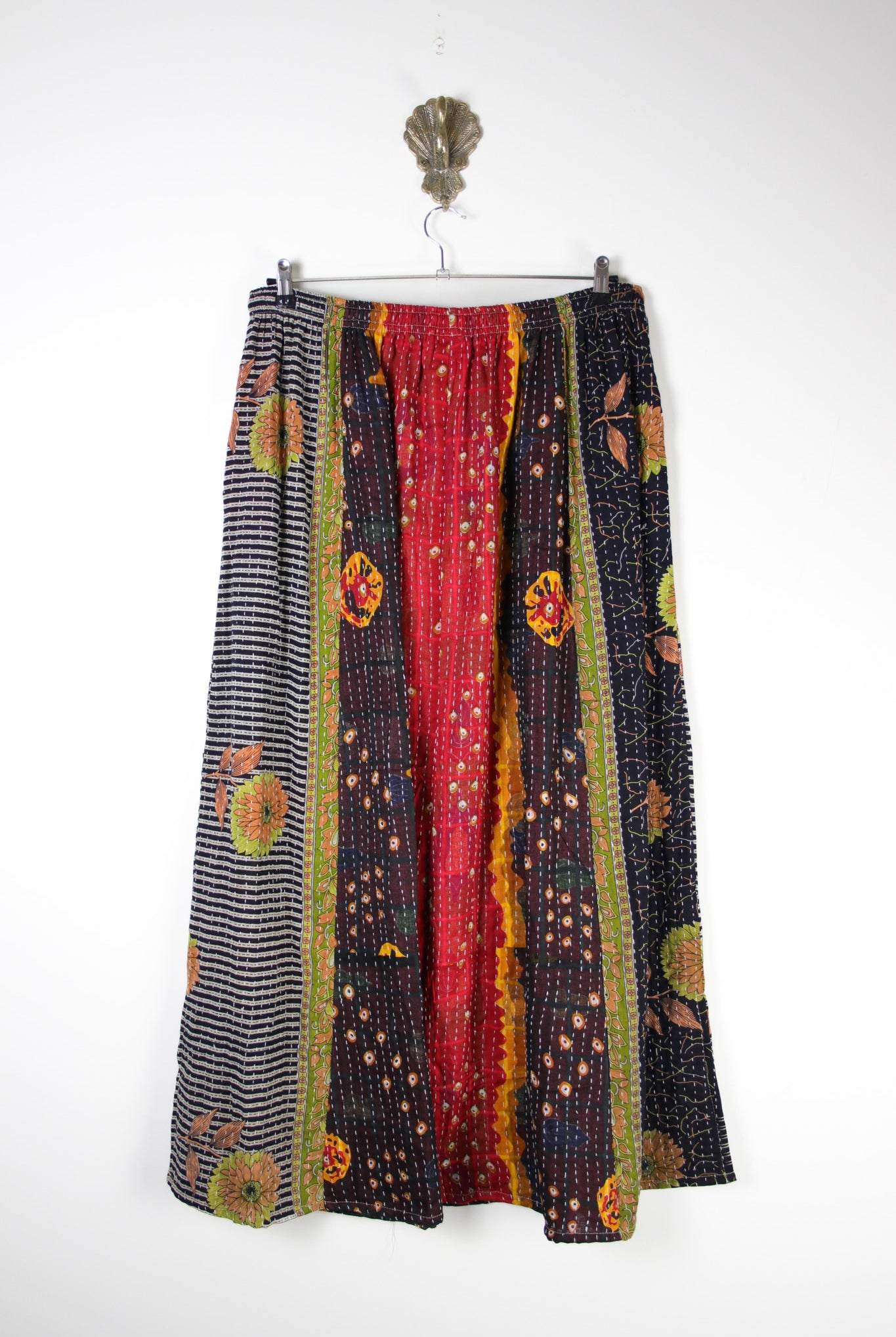 Rasika Kantha Skirt 2XL (19768) RasikaSkirt2XLRenewBohemian197682 Renew Bohemian Pty Ltd