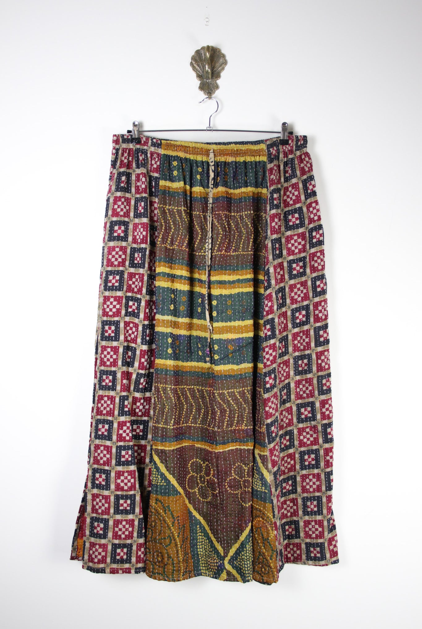Rasika Kantha Skirt 2XL (19772) RasikaSkirt2XLRenewBohemian197721 Renew Bohemian Pty Ltd