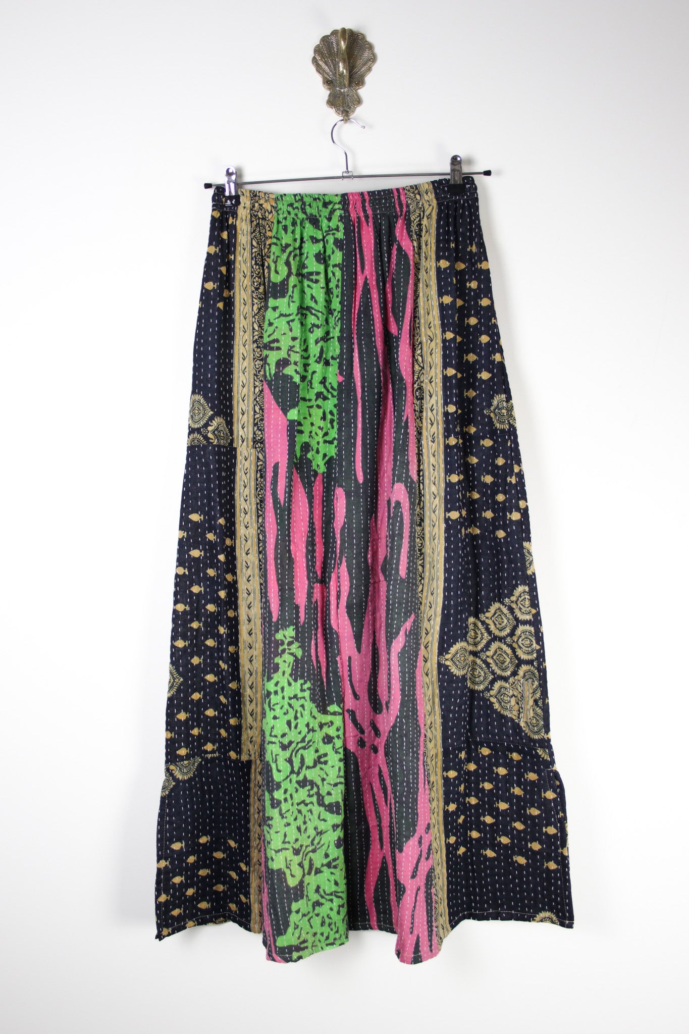 Rasika Kantha Skirt S (18777) RasikaSkirtSRenewBohemian187772 Renew Bohemian Pty Ltd