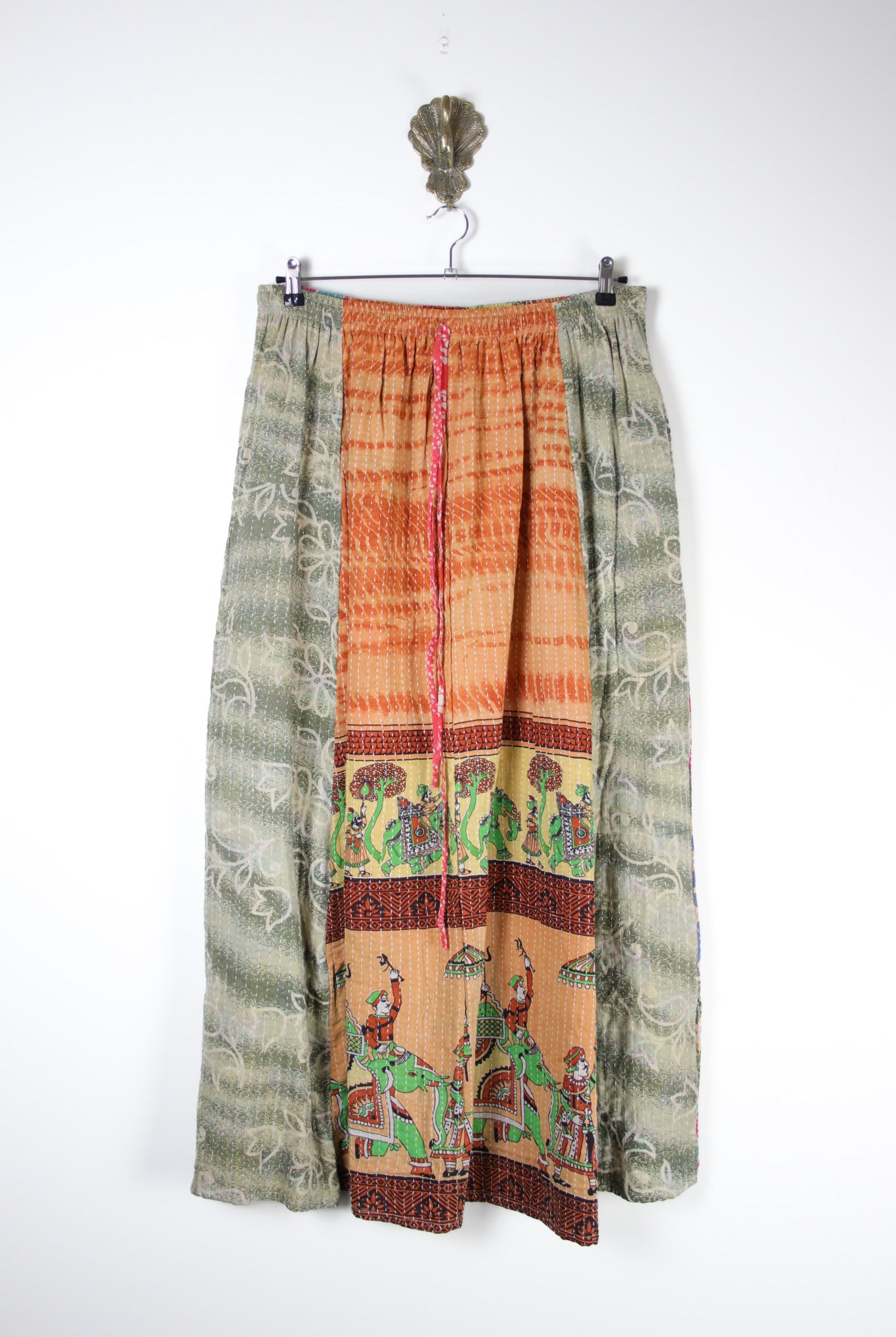 Rasika Kantha Skirt XL (19751) RasikaSkirtXLRenewBohemian197511 Renew Bohemian Pty Ltd