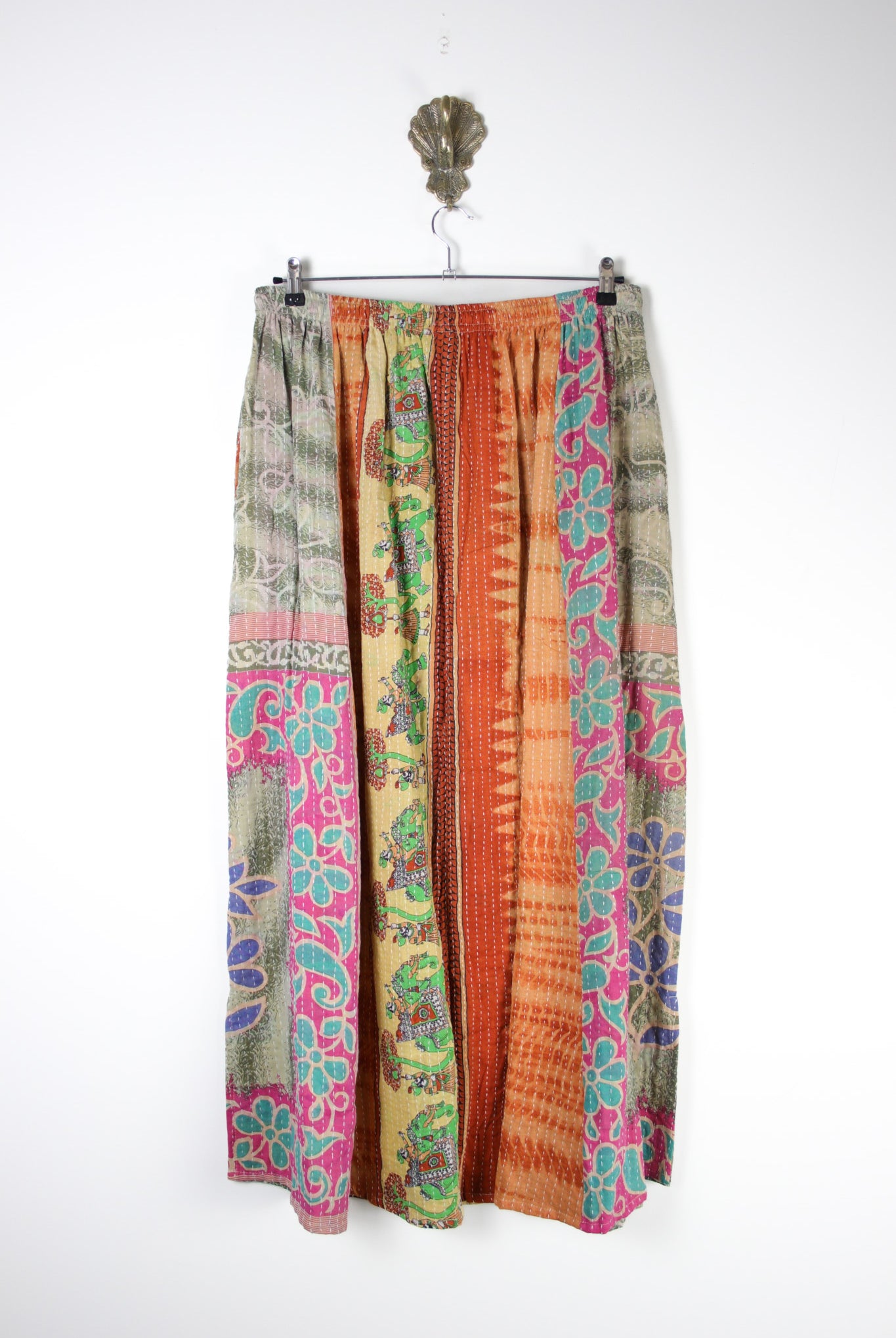 Rasika Kantha Skirt XL (19751) RasikaSkirtXLRenewBohemian197512 Renew Bohemian Pty Ltd