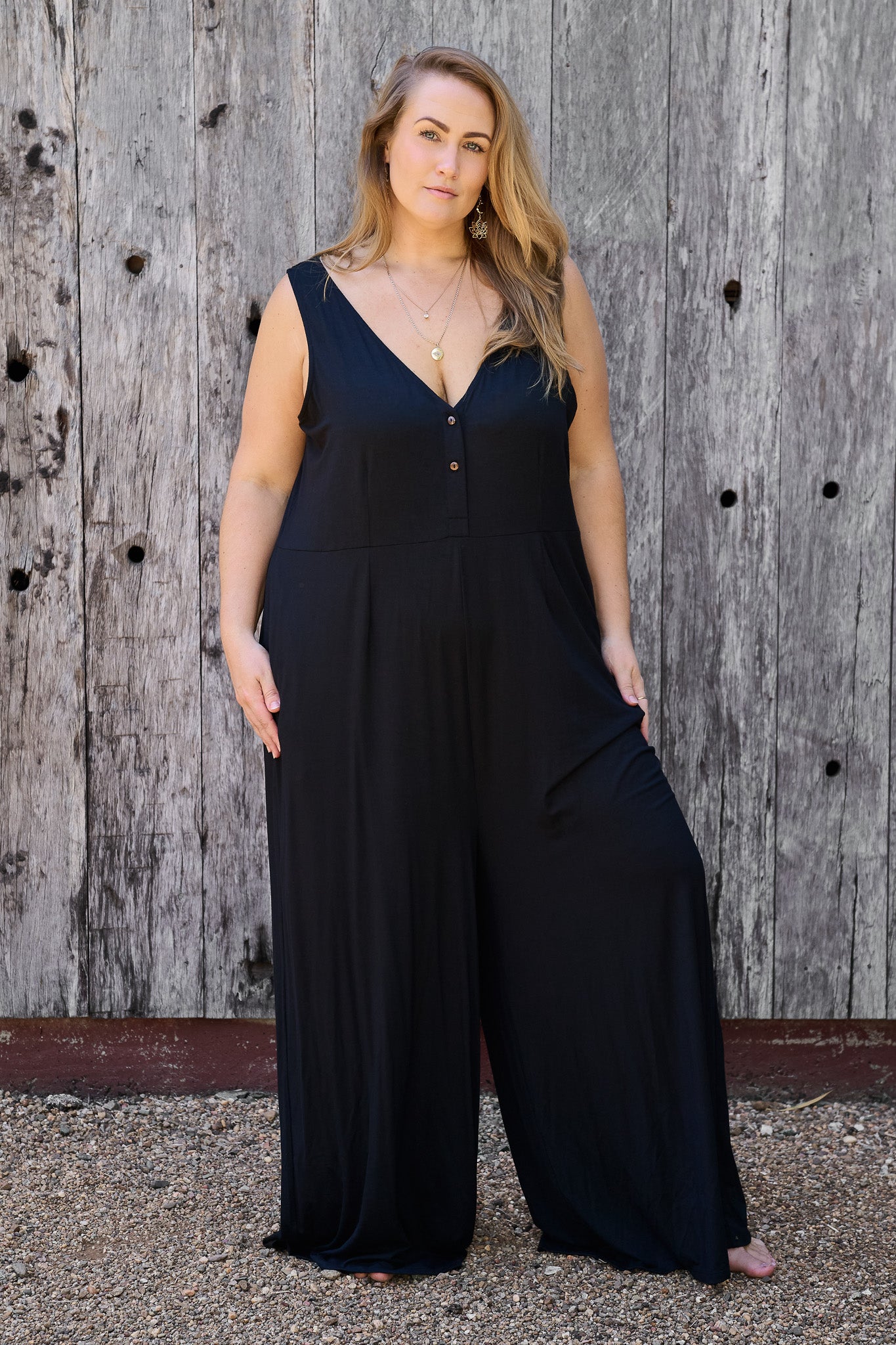 Boheme Jumpsuit Black 2XL RenewBohemianBasicsBohemeblack1 Renew Bohemian Pty Ltd