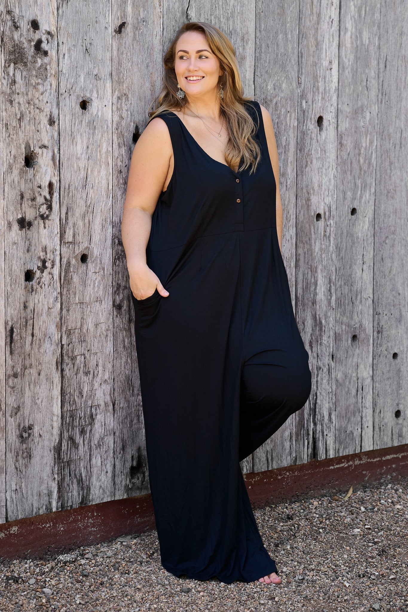 Boheme Jumpsuit Black RenewBohemianBasicsBohemeblack3 Renew Bohemian Pty Ltd