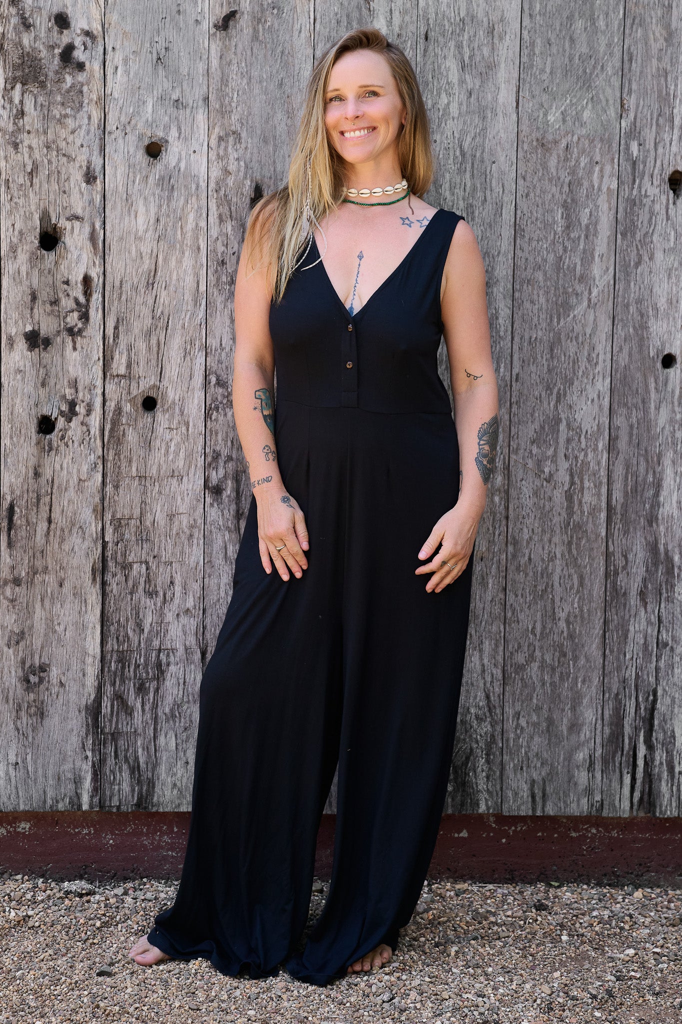 Boheme Jumpsuit Black S RenewBohemianBasicsBohemeblack7 Renew Bohemian Pty Ltd