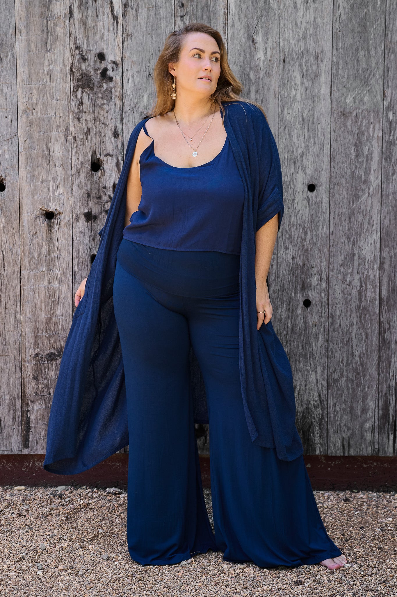 Palazzo Pants Navy
