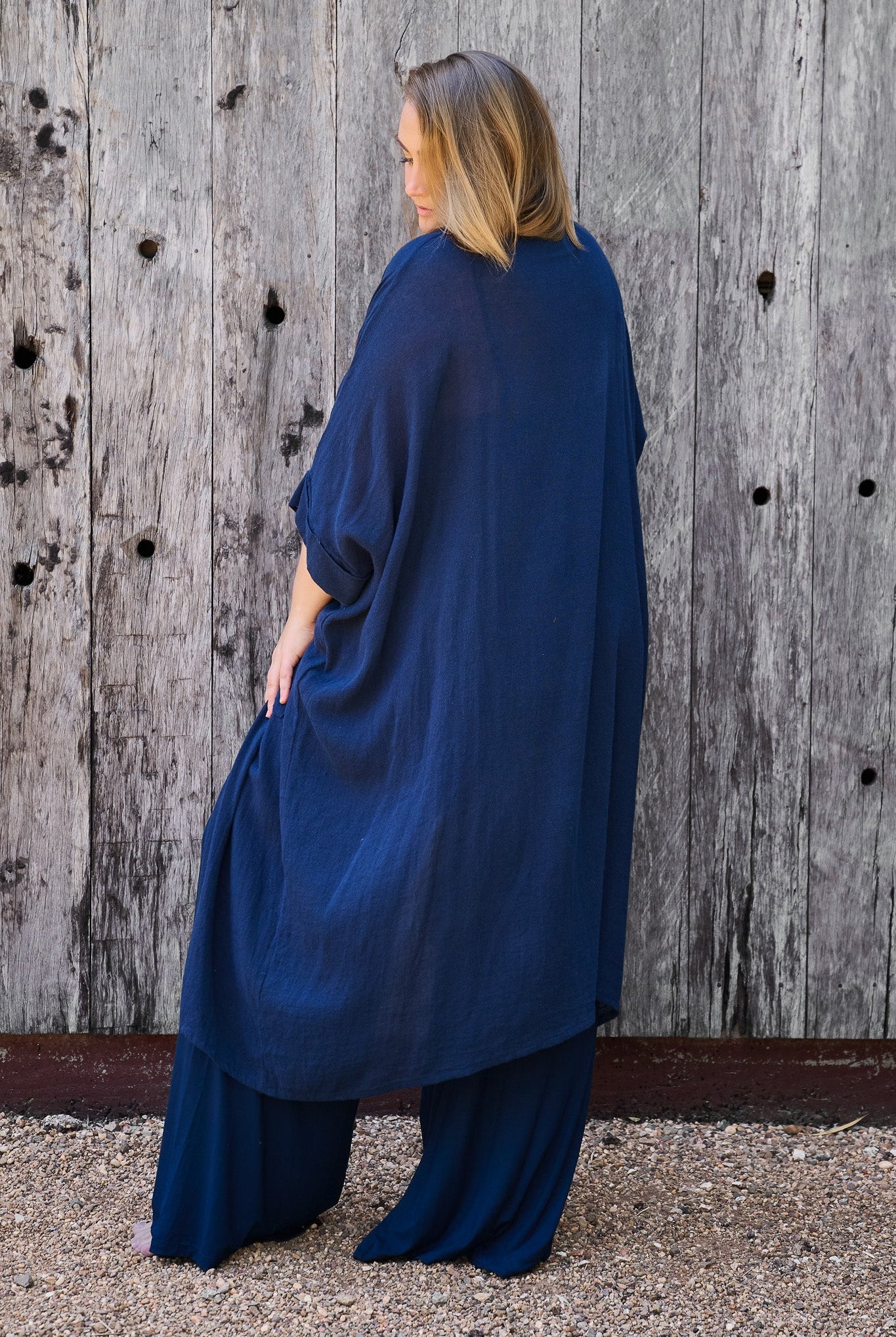 Flow Robe Navy RenewBohemianBasicsCamibluePalazzosblueFlowblue3 Renew Bohemian Pty Ltd