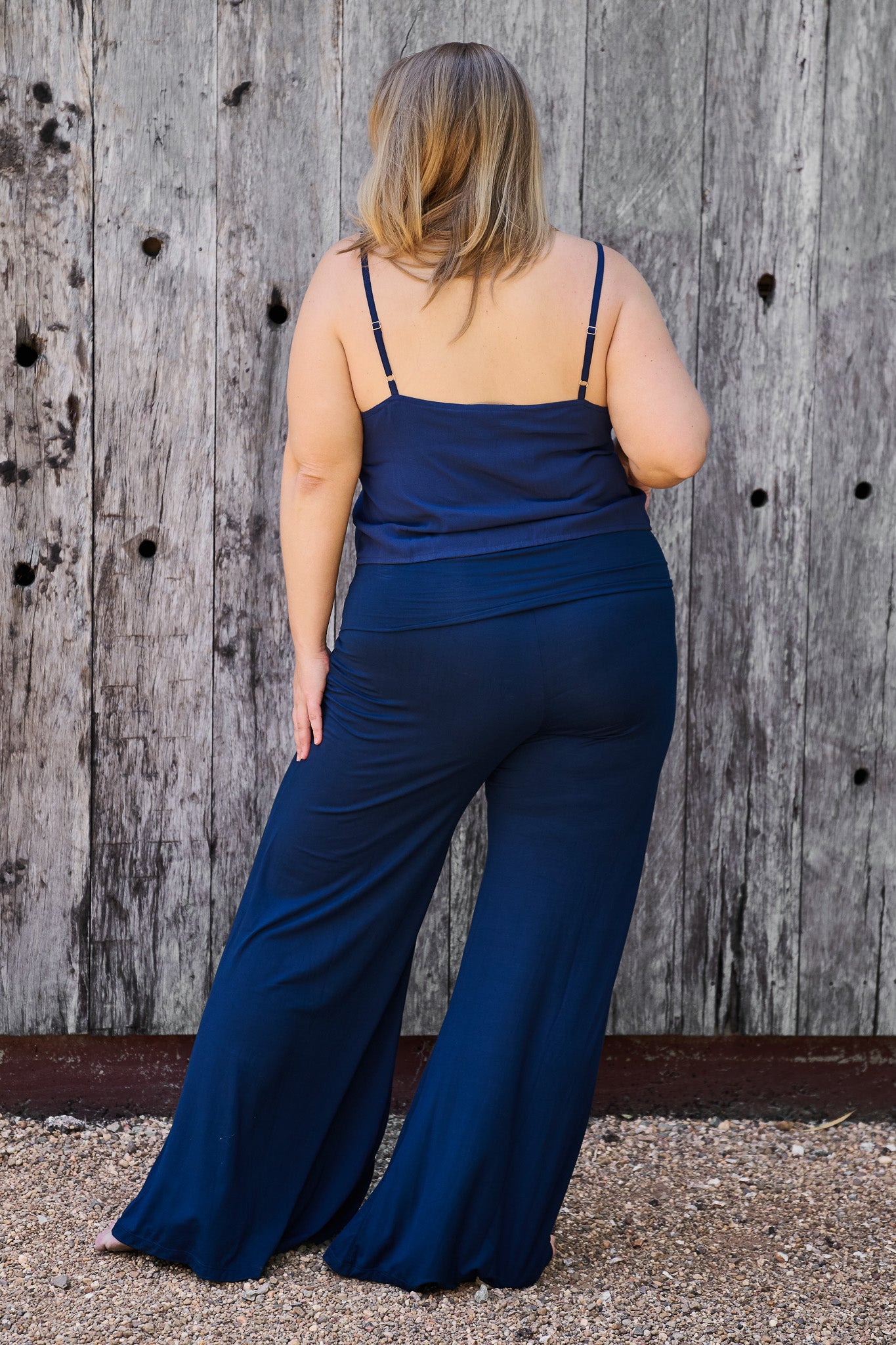 Palazzo Pants Navy RenewBohemianBasicsCamibluePalazzosblueFlowblue6 Renew Bohemian Pty Ltd