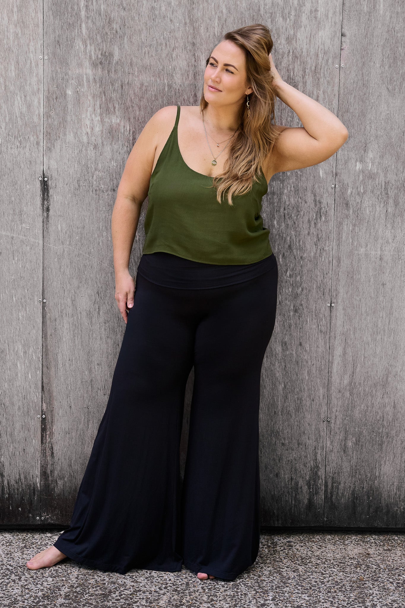 Cami Top Forest Green