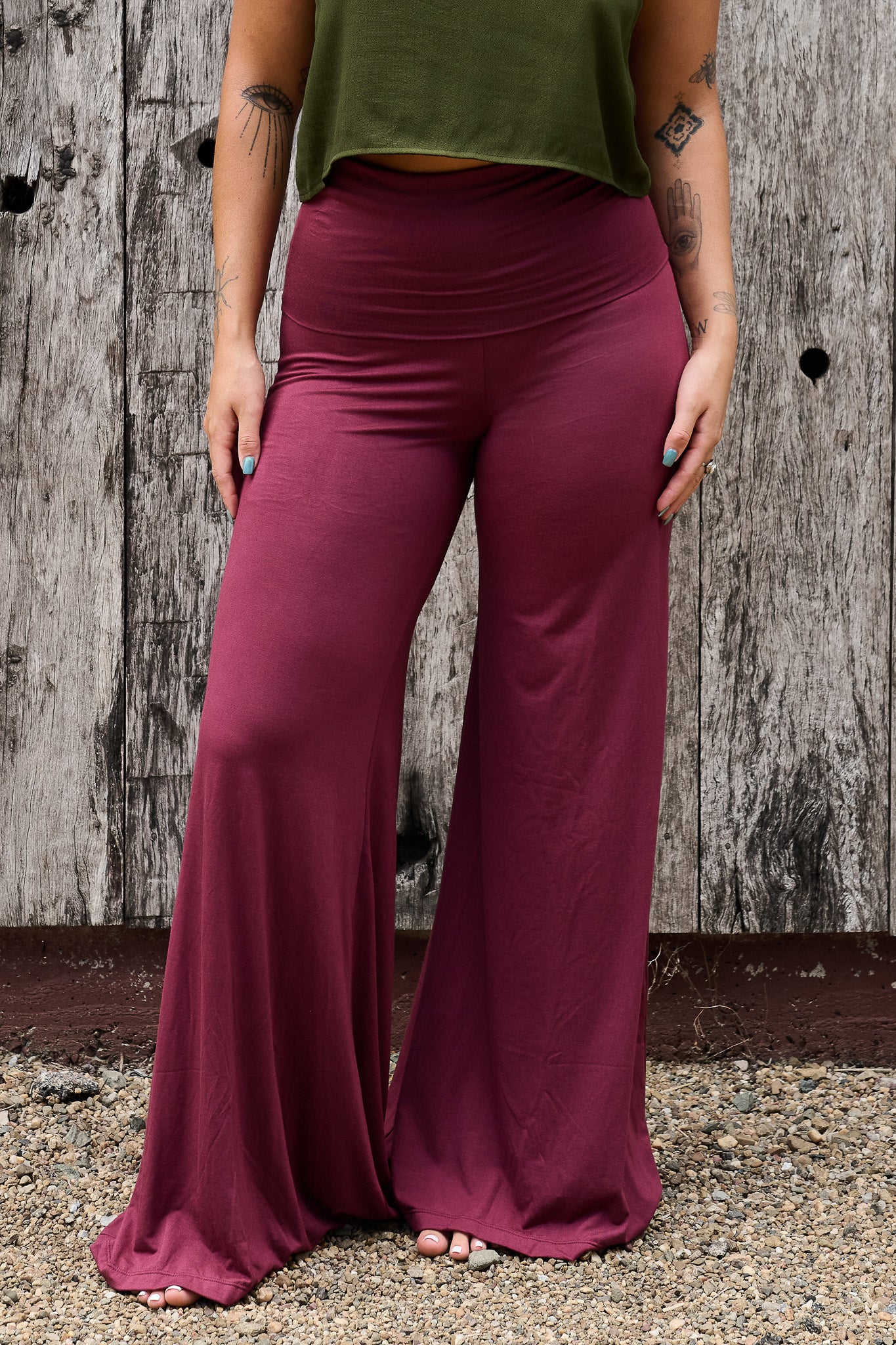Palazzo Pants Maroon
