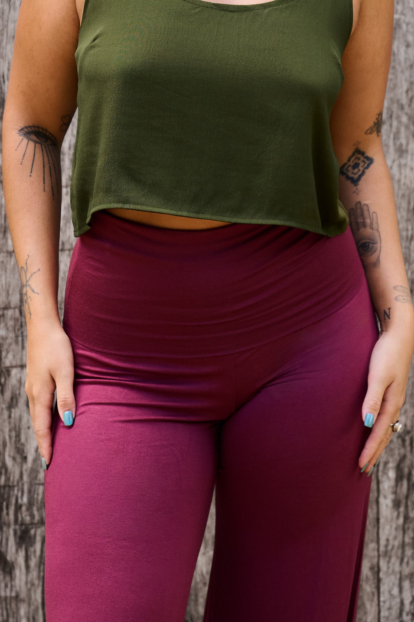 Palazzo Pants Maroon