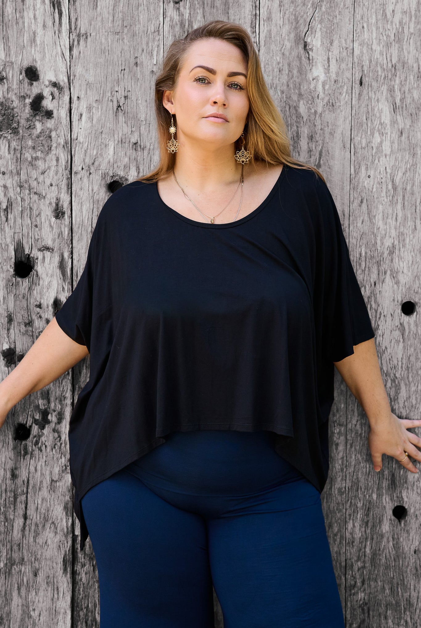 Dreamer Top Black RenewBohemianBasicsDreamerblackPalazzoblue3 Renew Bohemian Pty Ltd