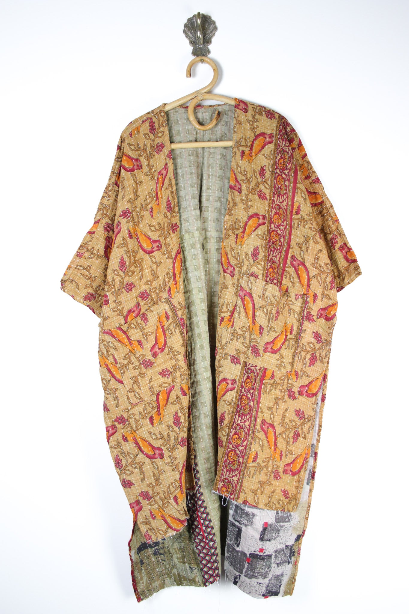 Kantha Ruana Long Sleeve (14560)